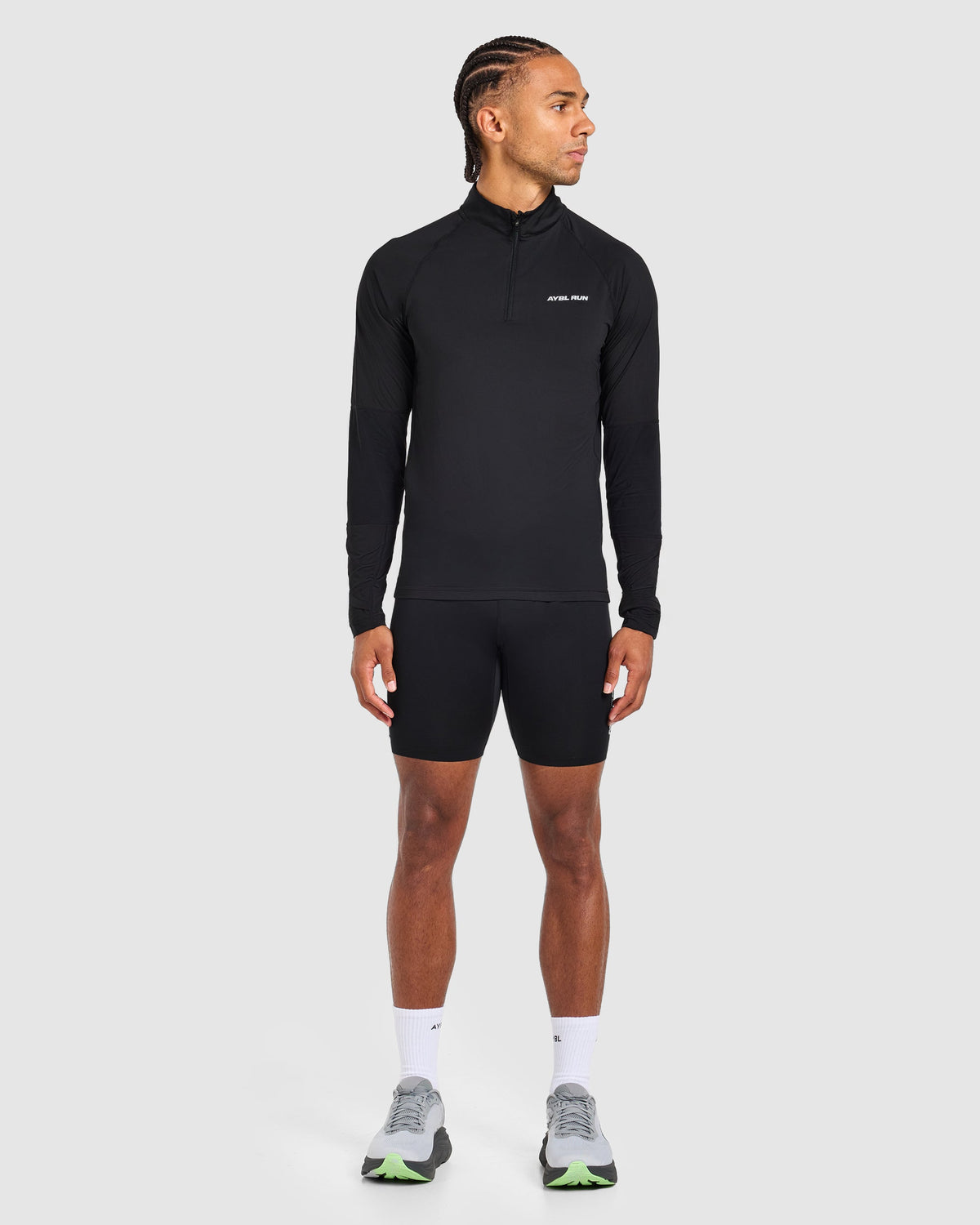 Run 1/4 Zip Pullover - Black