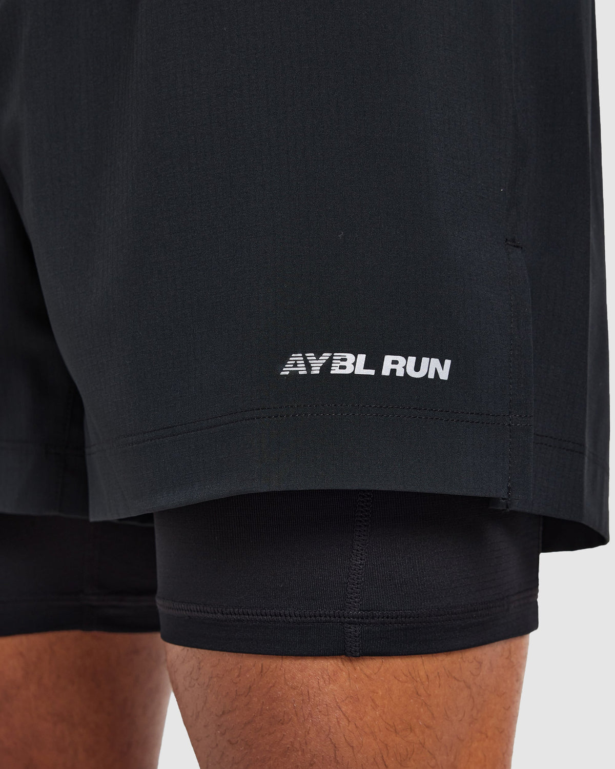 Run 2 in 1 Shorts - Black