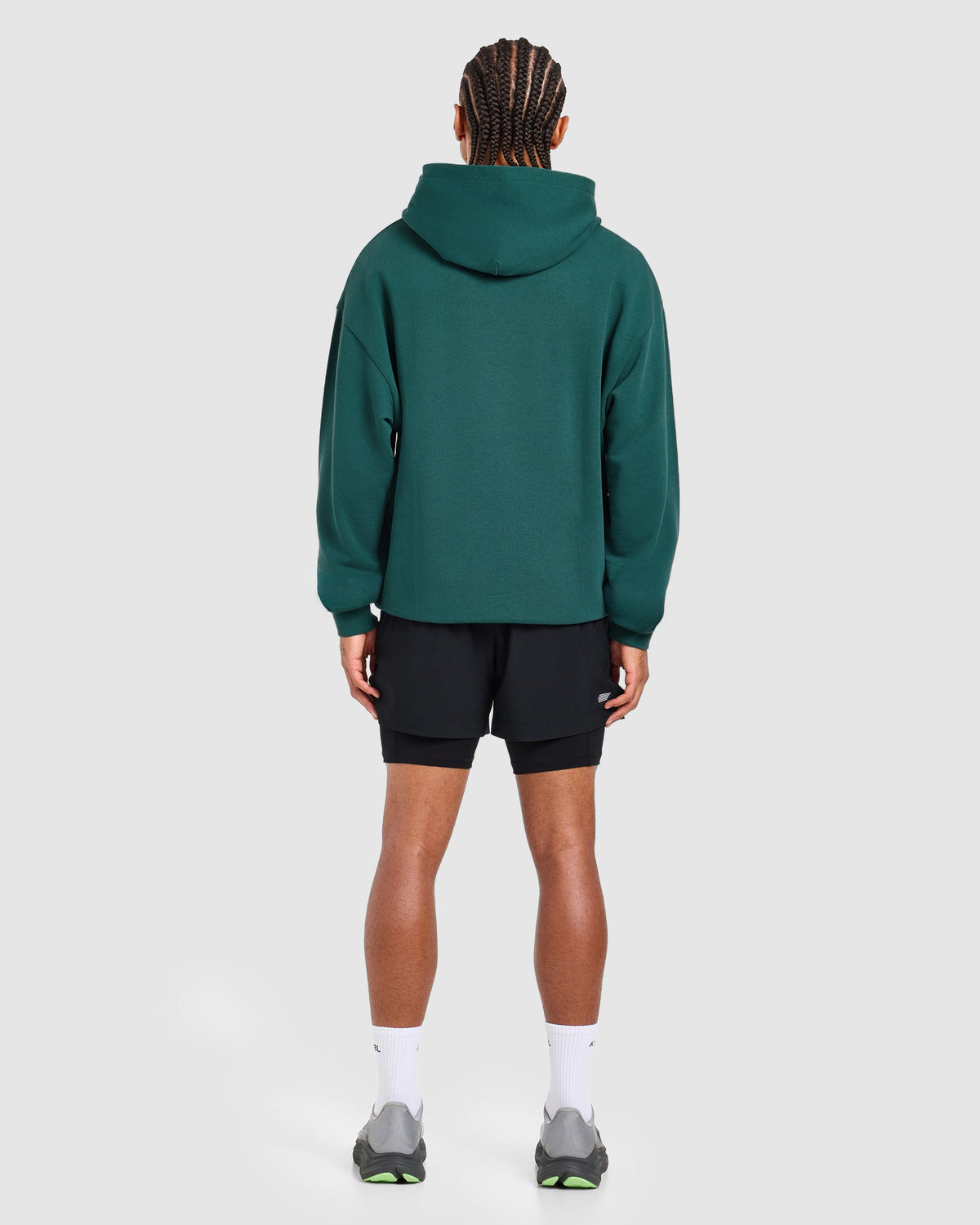 Run Graphic Hoodie - Dark Teal