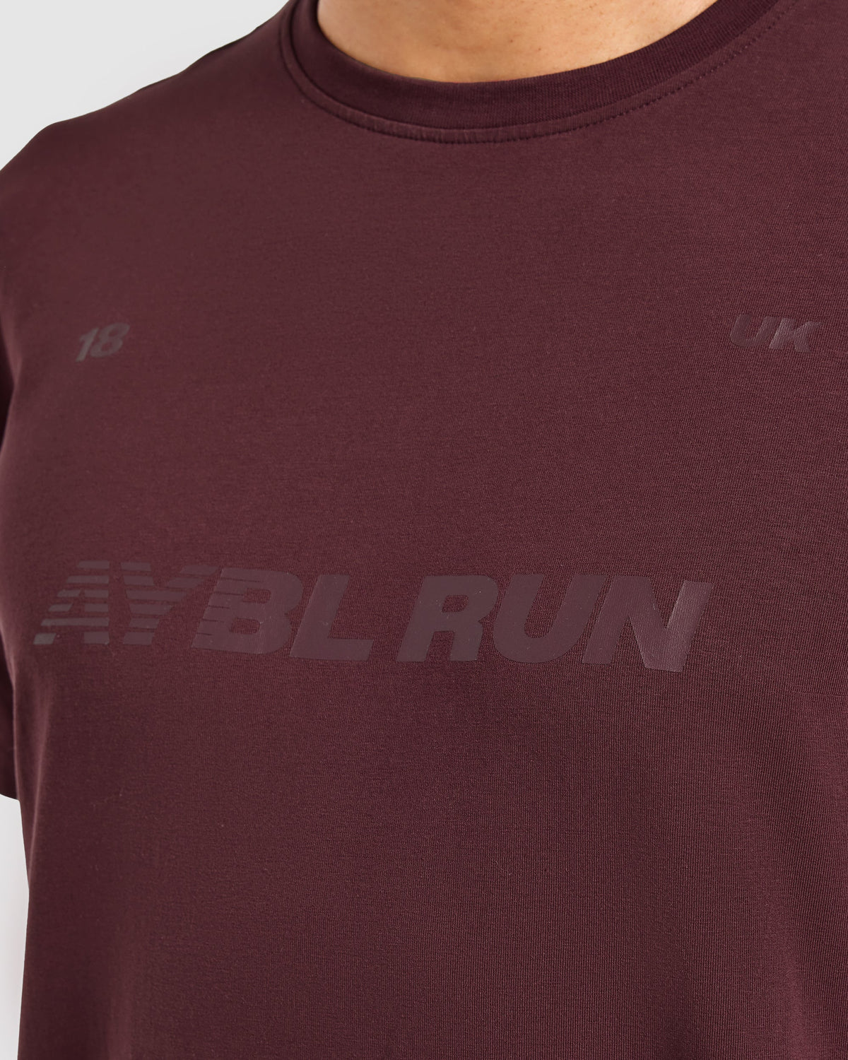 Run Graphic T Shirt - Dark Burgundy
