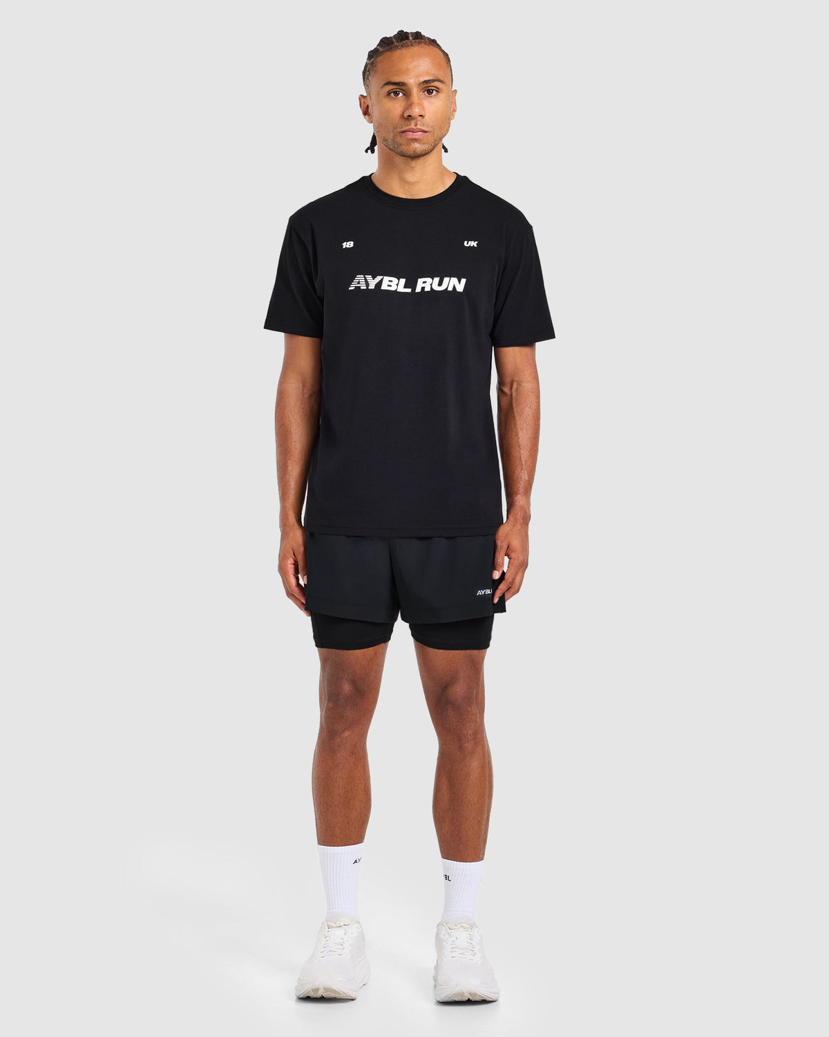 Run Graphic T Shirt - Black
