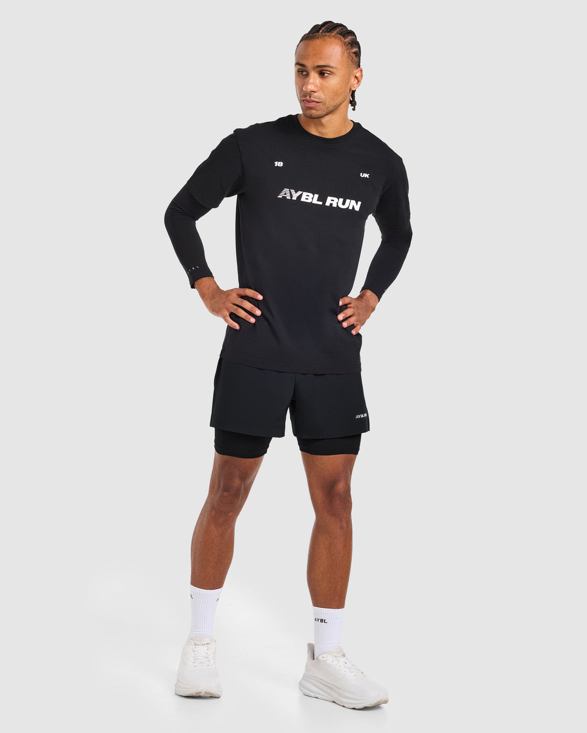 Run Graphic T Shirt - Black