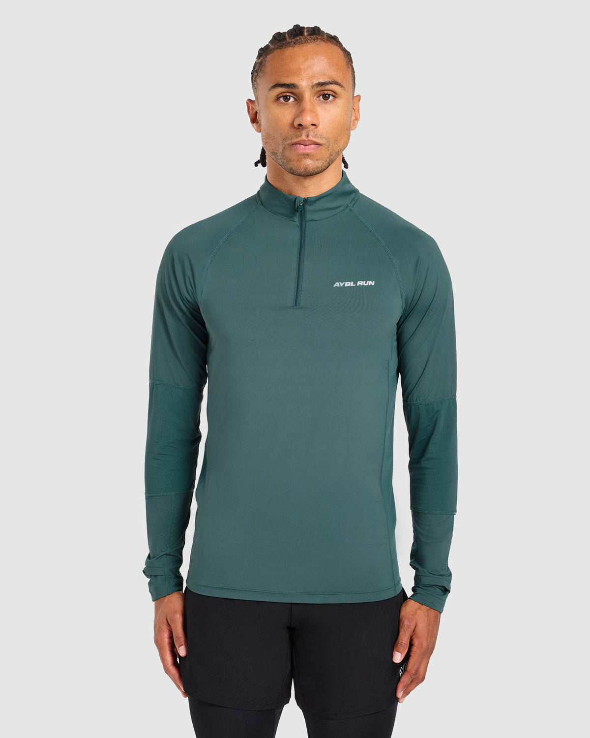 Run 1/4 Zip Pullover - Dark Teal