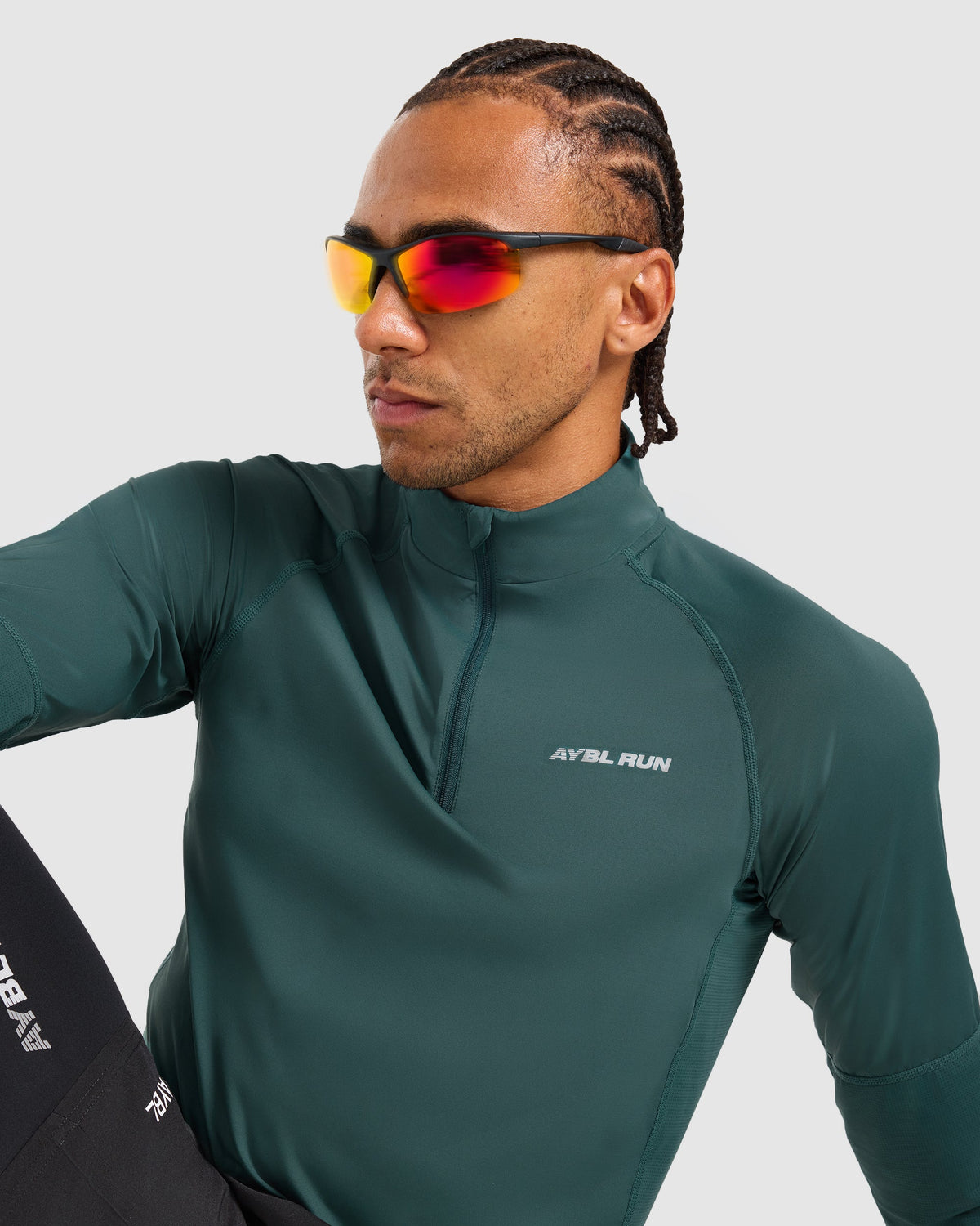 Run 1/4 Zip Pullover - Dark Teal