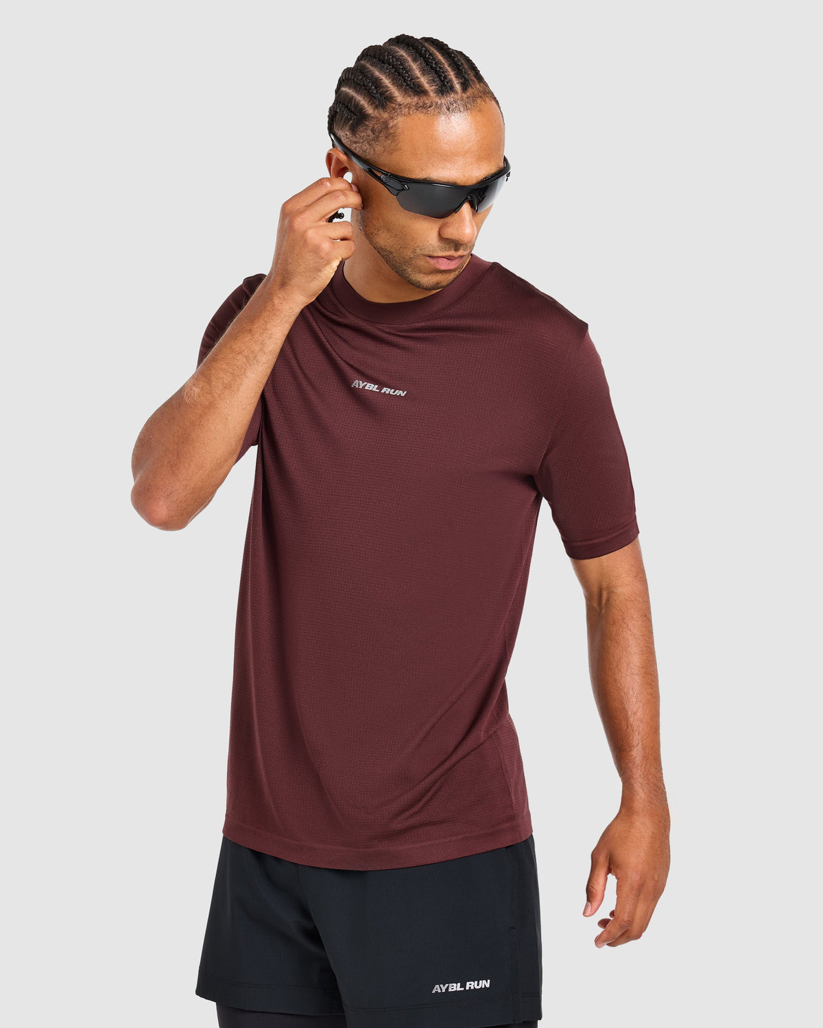 Run Seamless T Shirt - Dark Burgundy