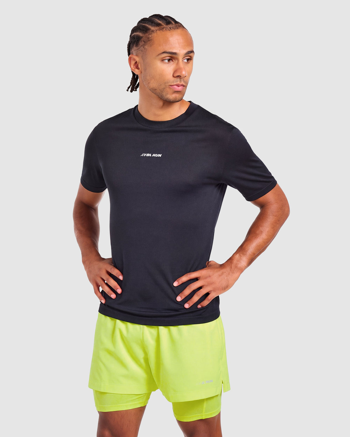 Run 2 in 1 Shorts - Neon Yellow