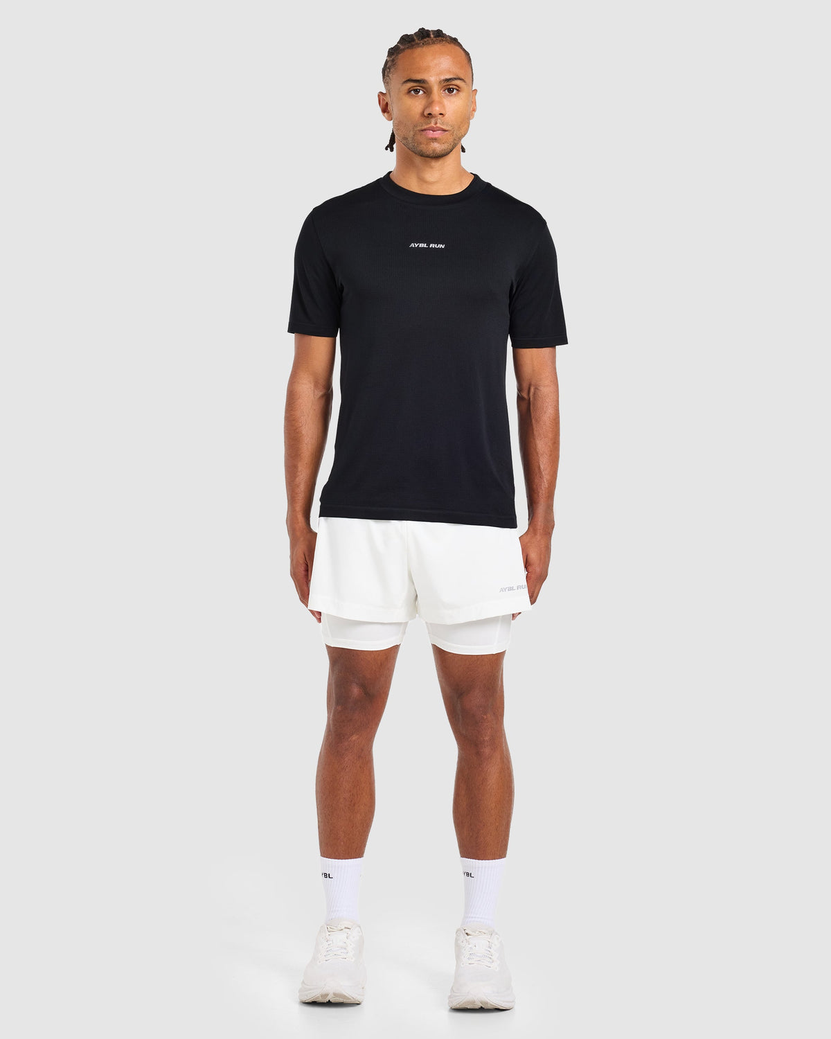 Run 2 in 1 Shorts - White