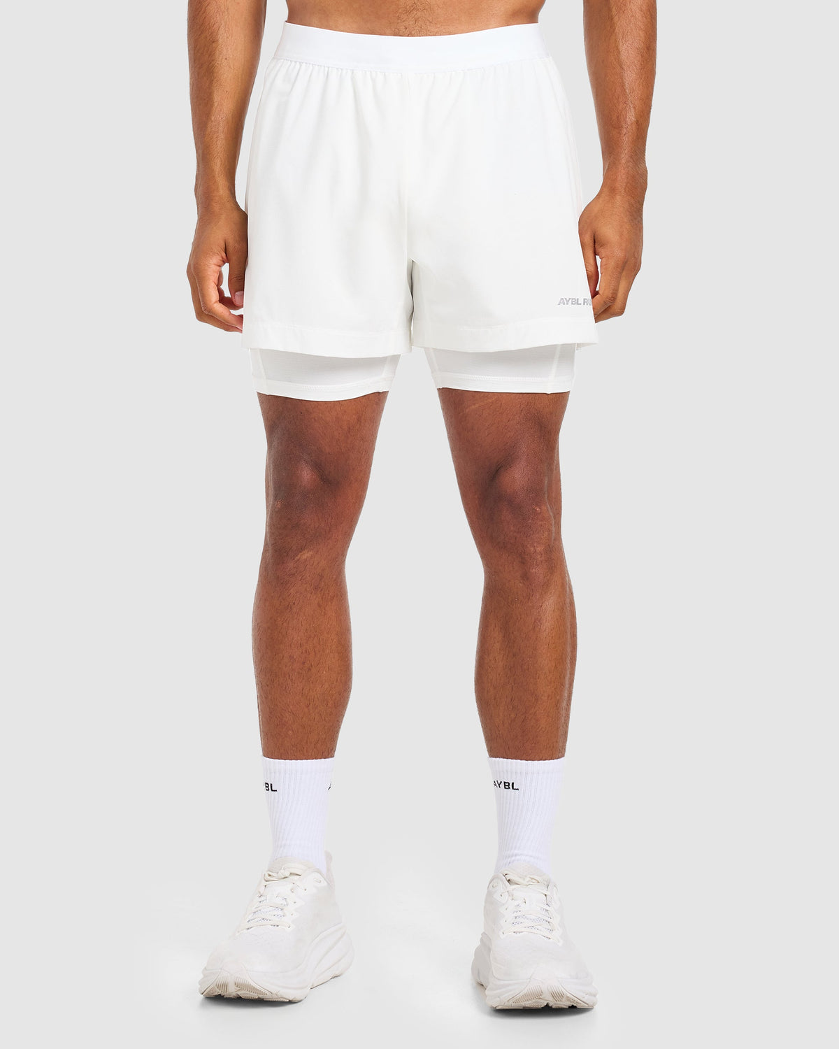 Run 2 in 1 Shorts - White