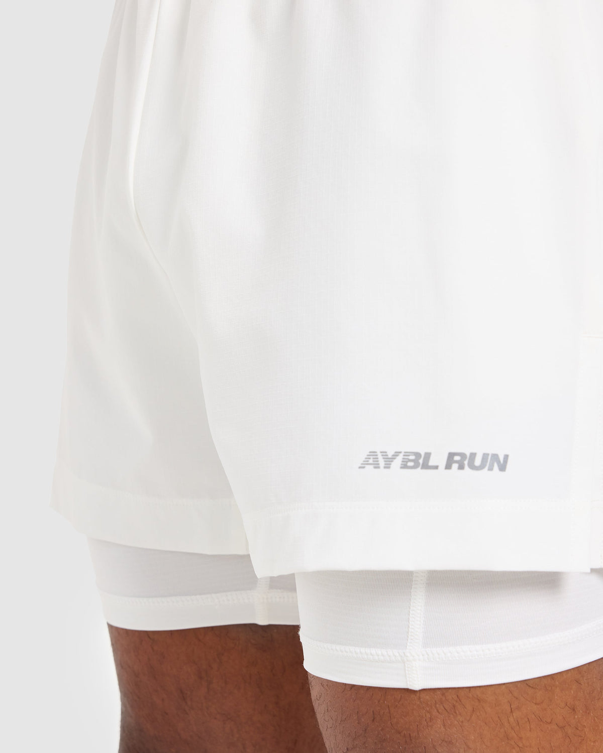 Run 2 in 1 Shorts - White