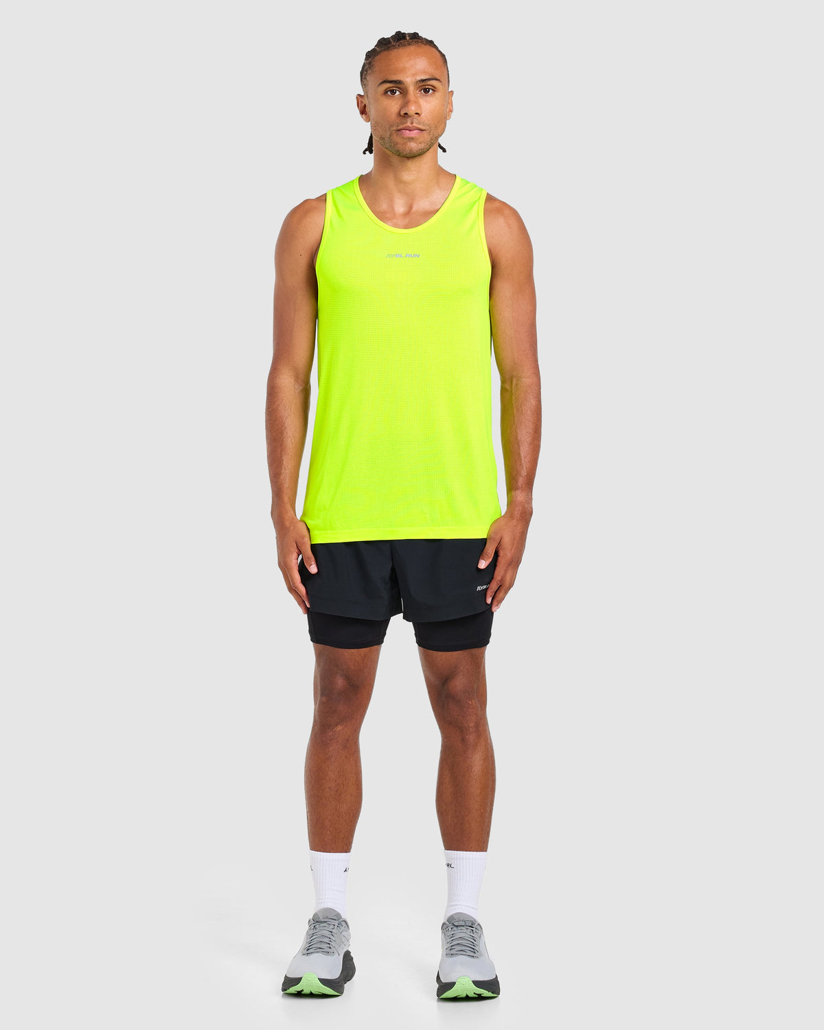 Run Seamless Tank - Neon Yellow