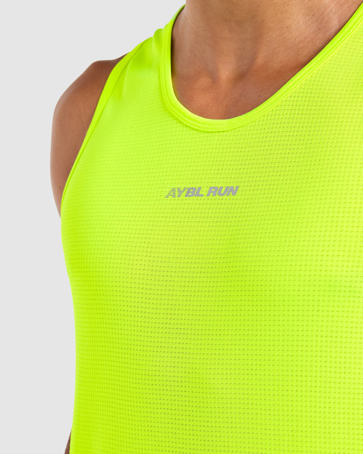 Run Seamless Tank - Neon Yellow