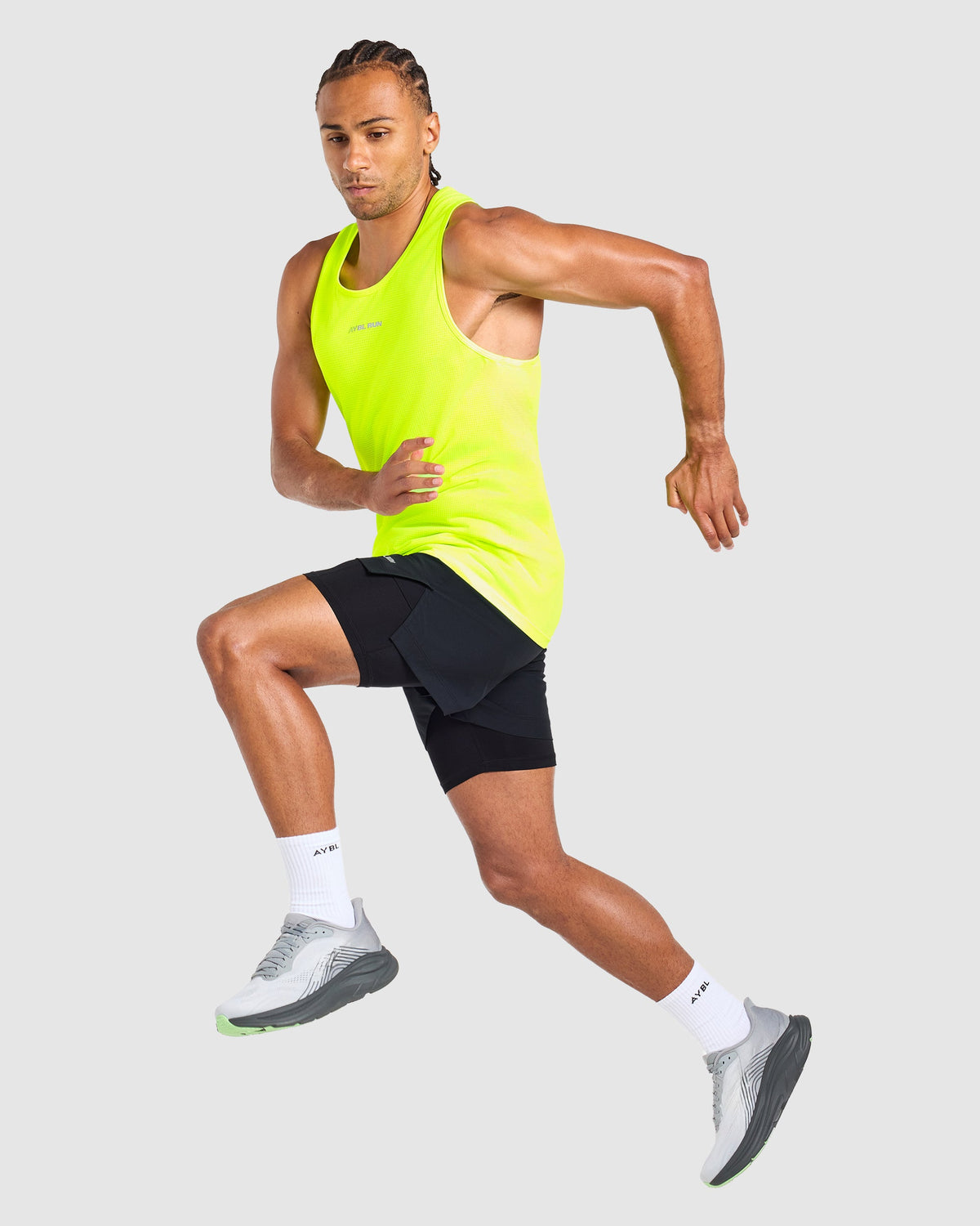 Run Seamless Tank - Neon Yellow