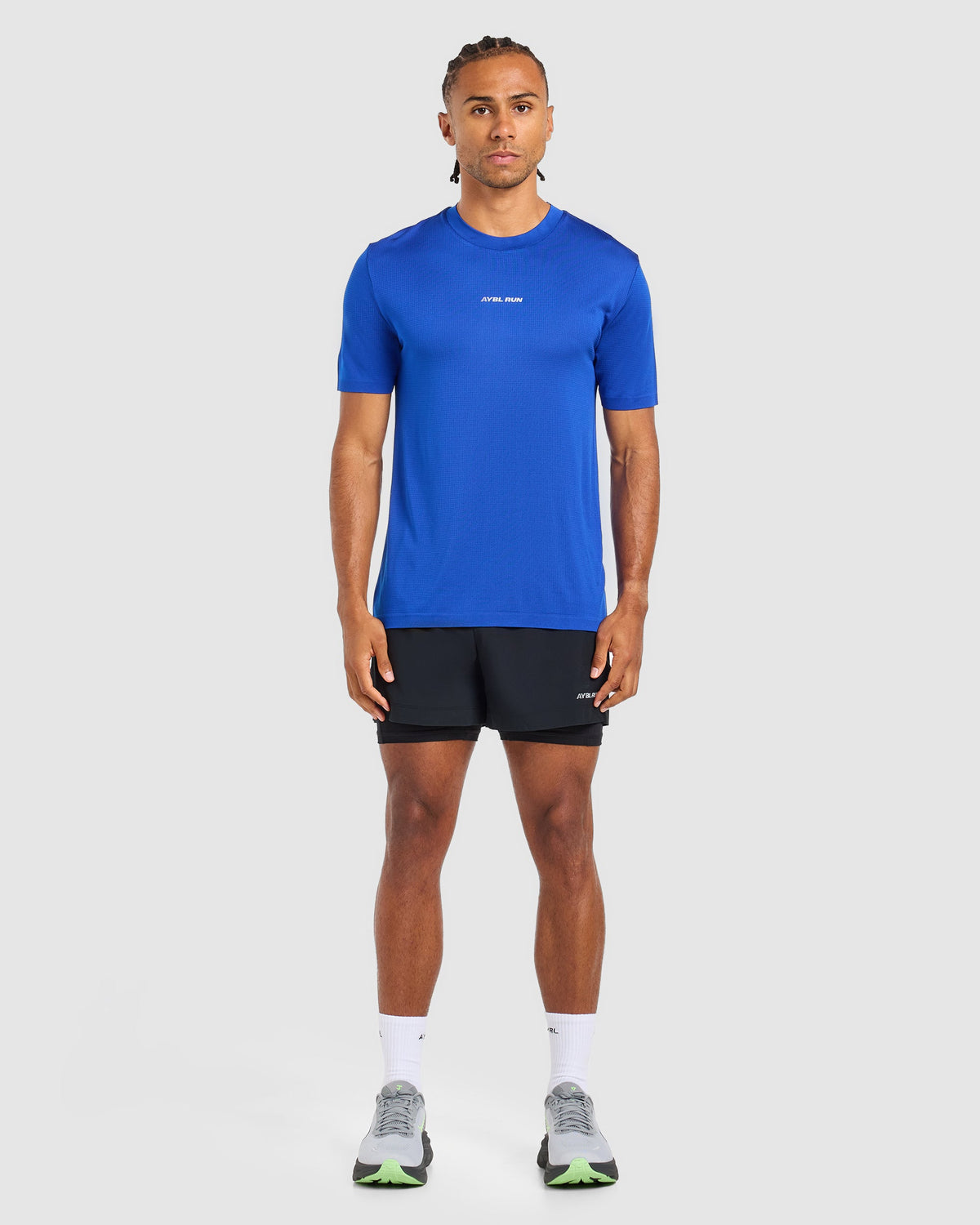 Run Seamless T Shirt - Neon Cobalt