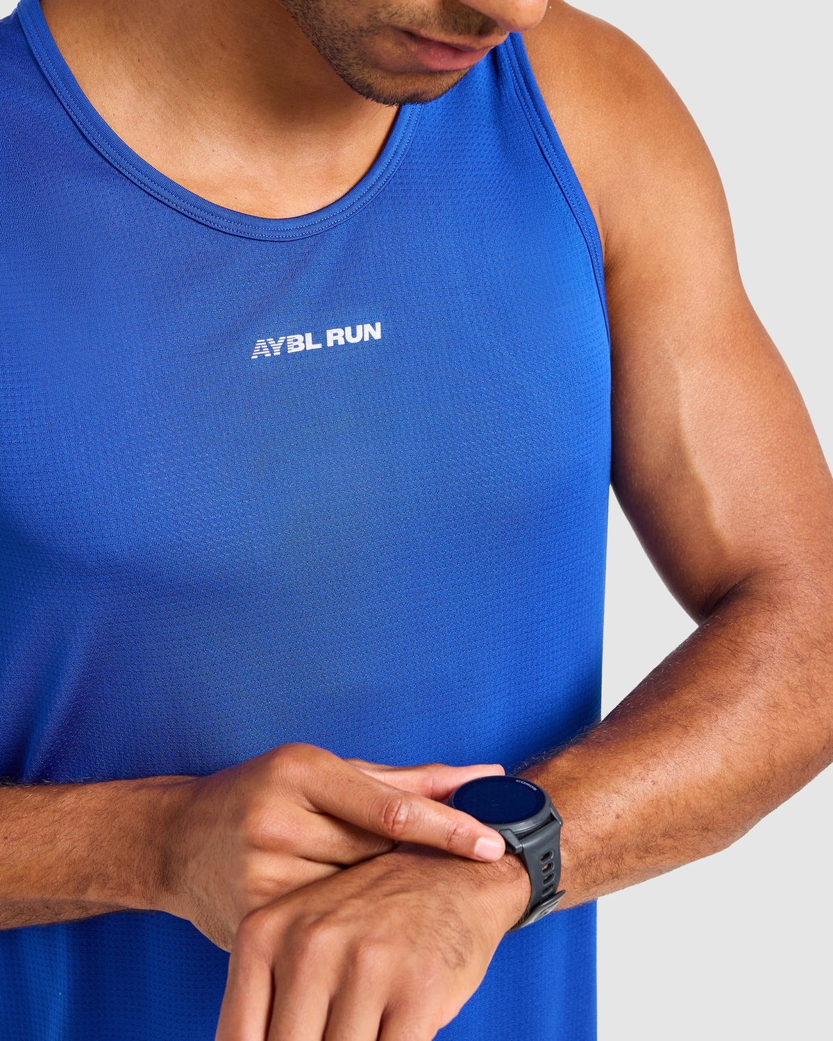 Run Seamless Tank - Neon Cobalt