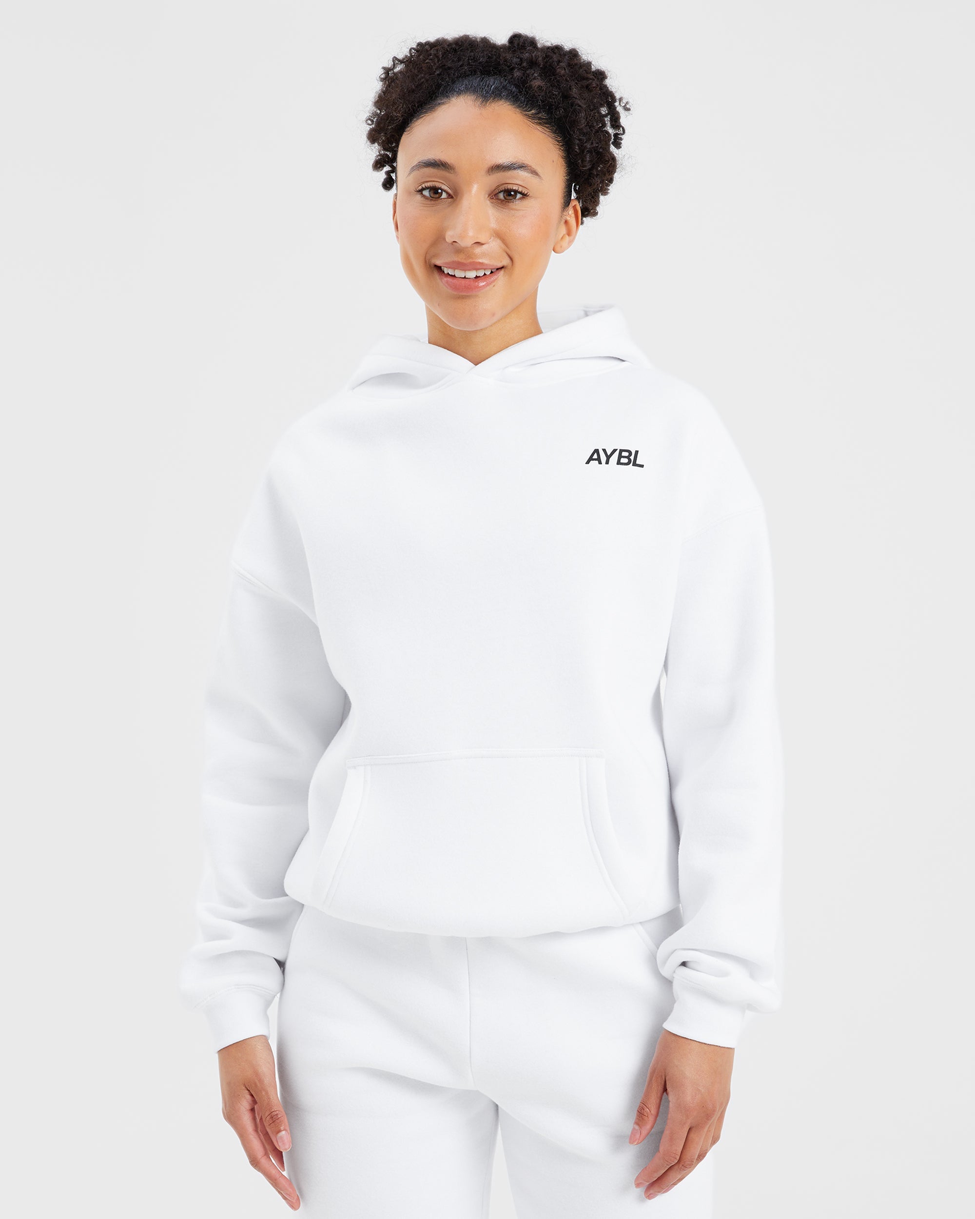 AYBL Sports Club Oversized Hoodie - White