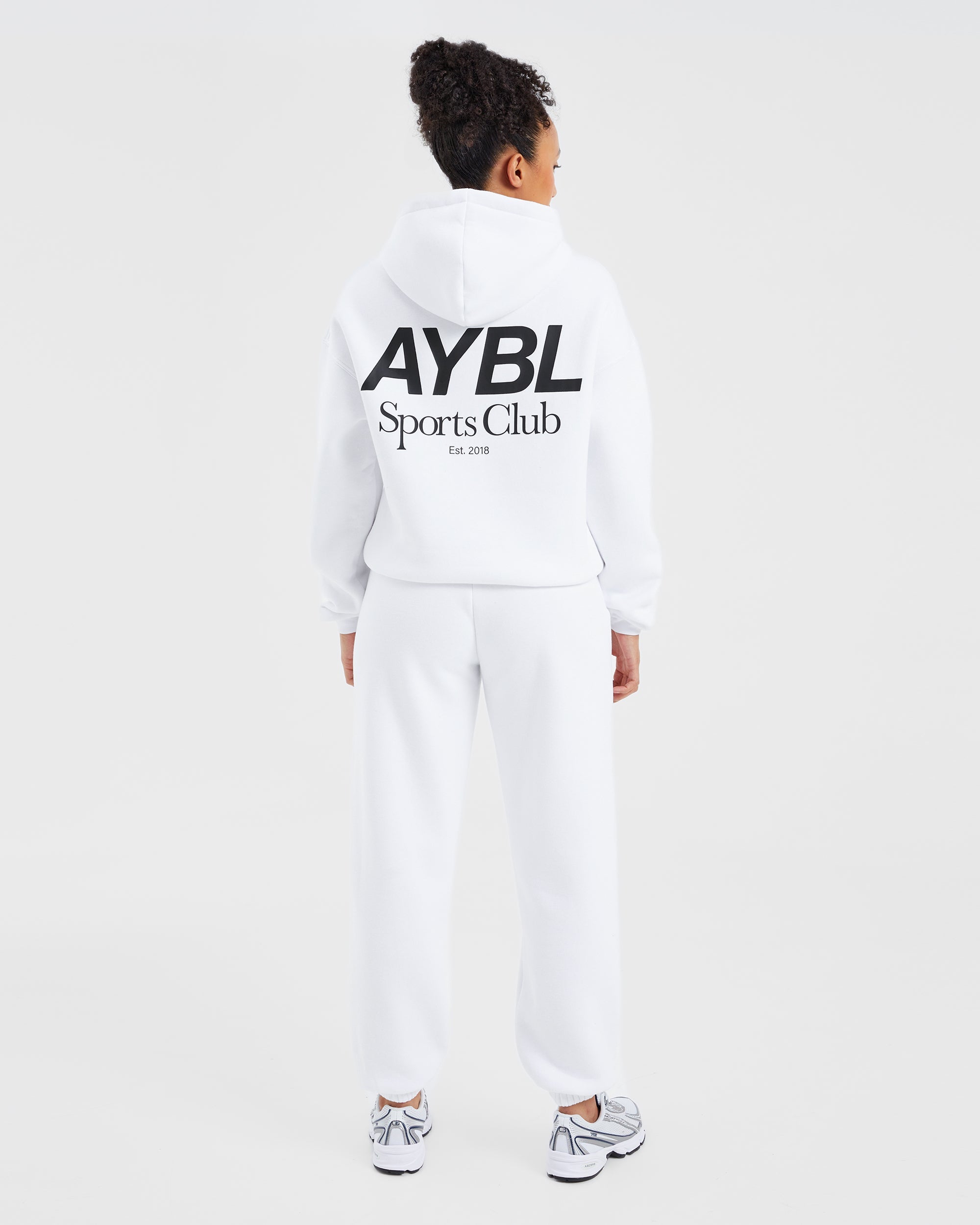 AYBL Sports Club Oversized Hoodie - White