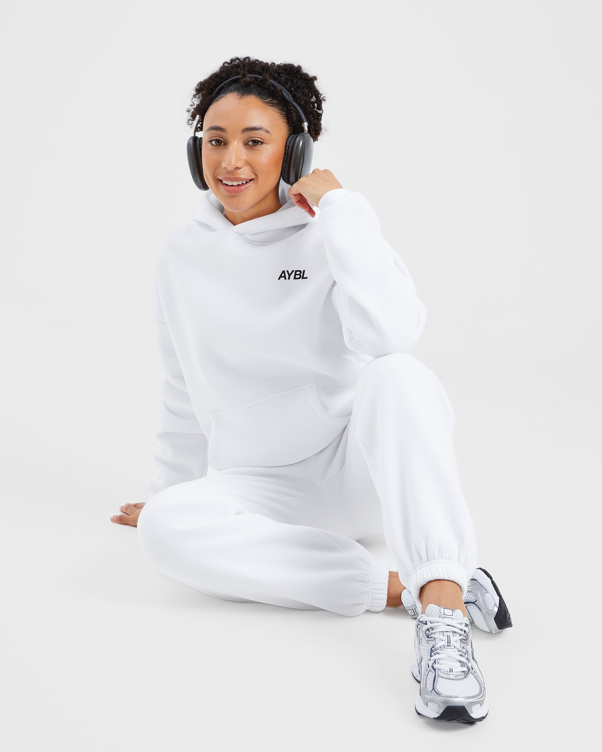 AYBL Sports Club Oversized Hoodie - White