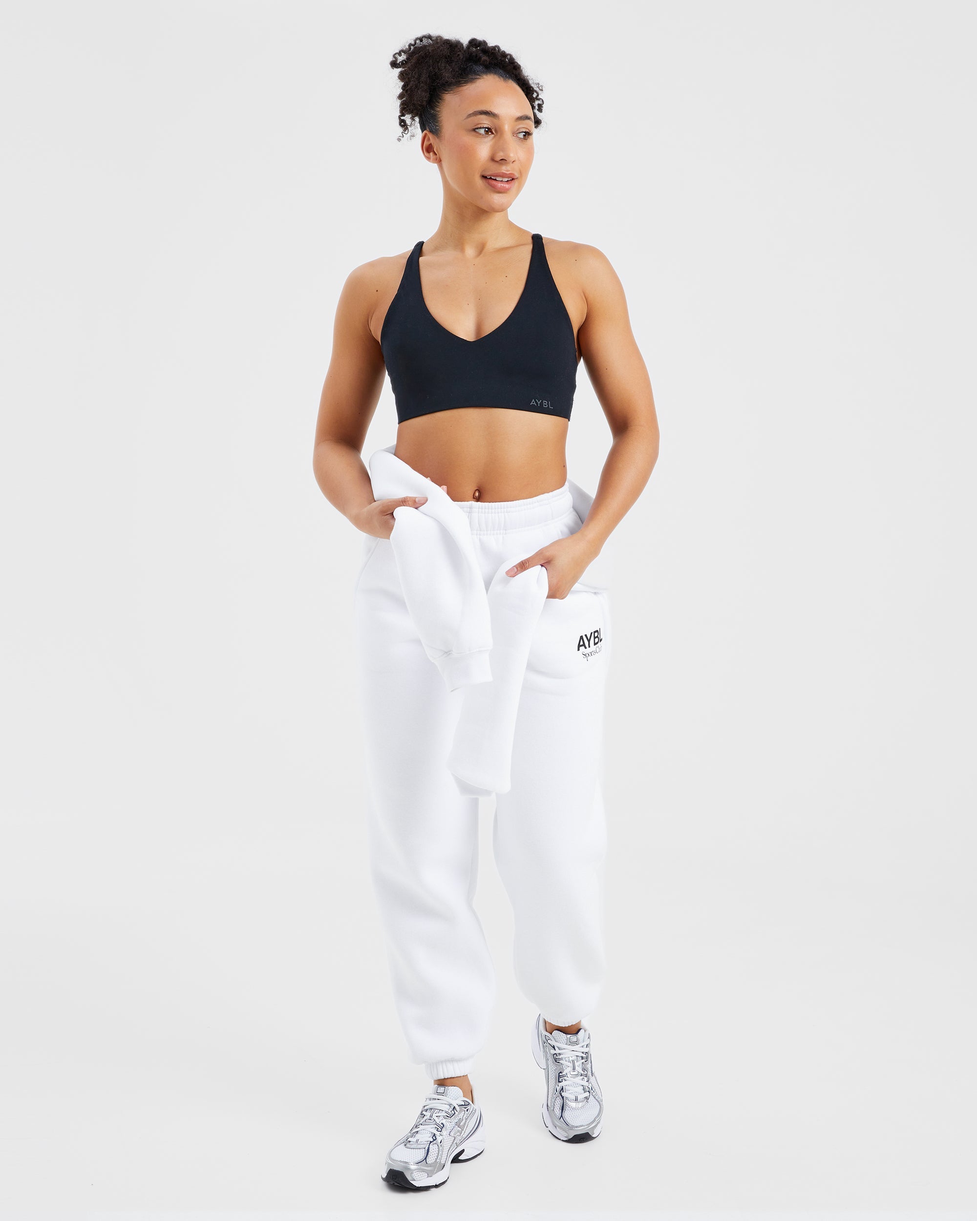 AYBL Sports Club Oversized Joggers - White