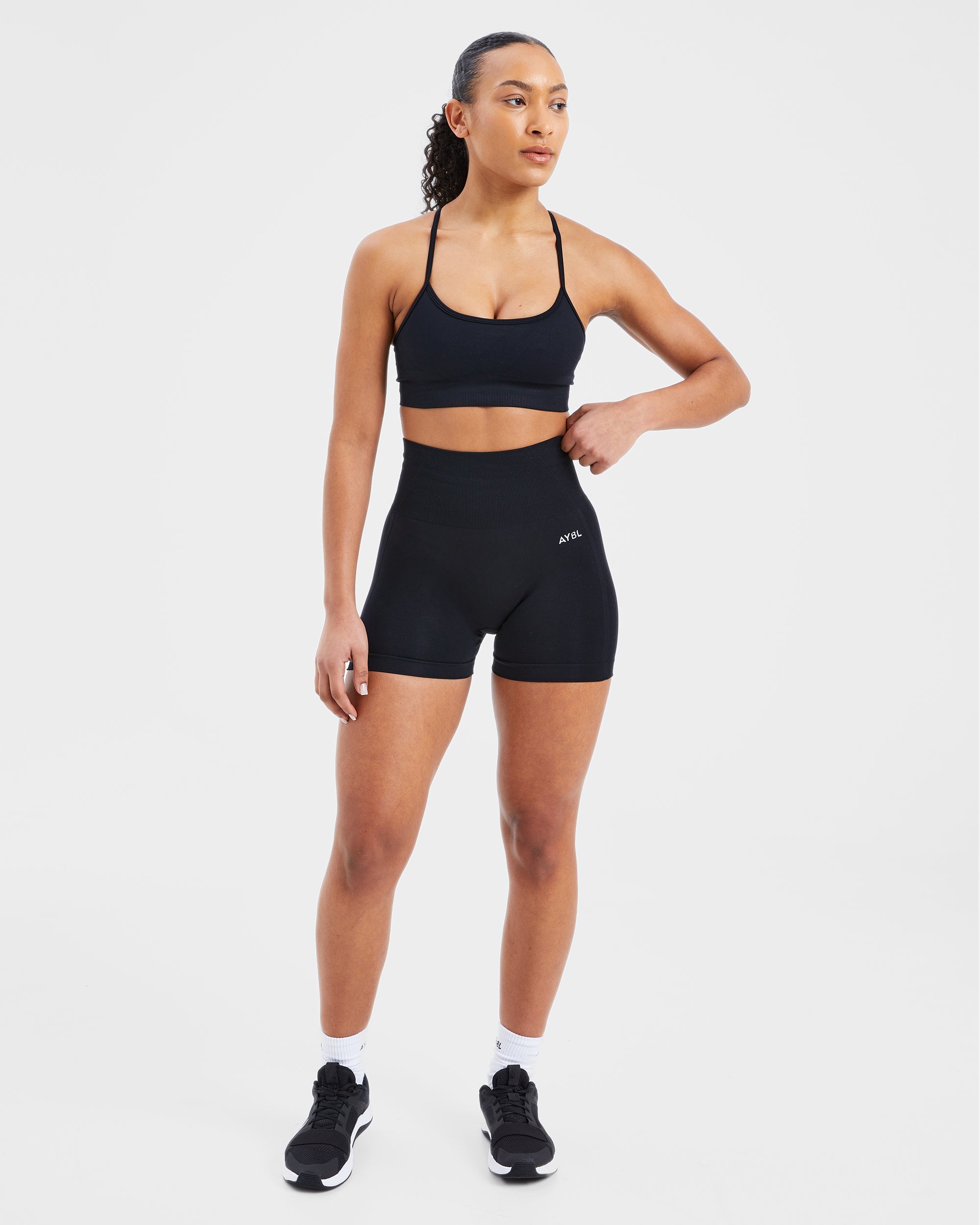 Short sans couture Empower - Noir