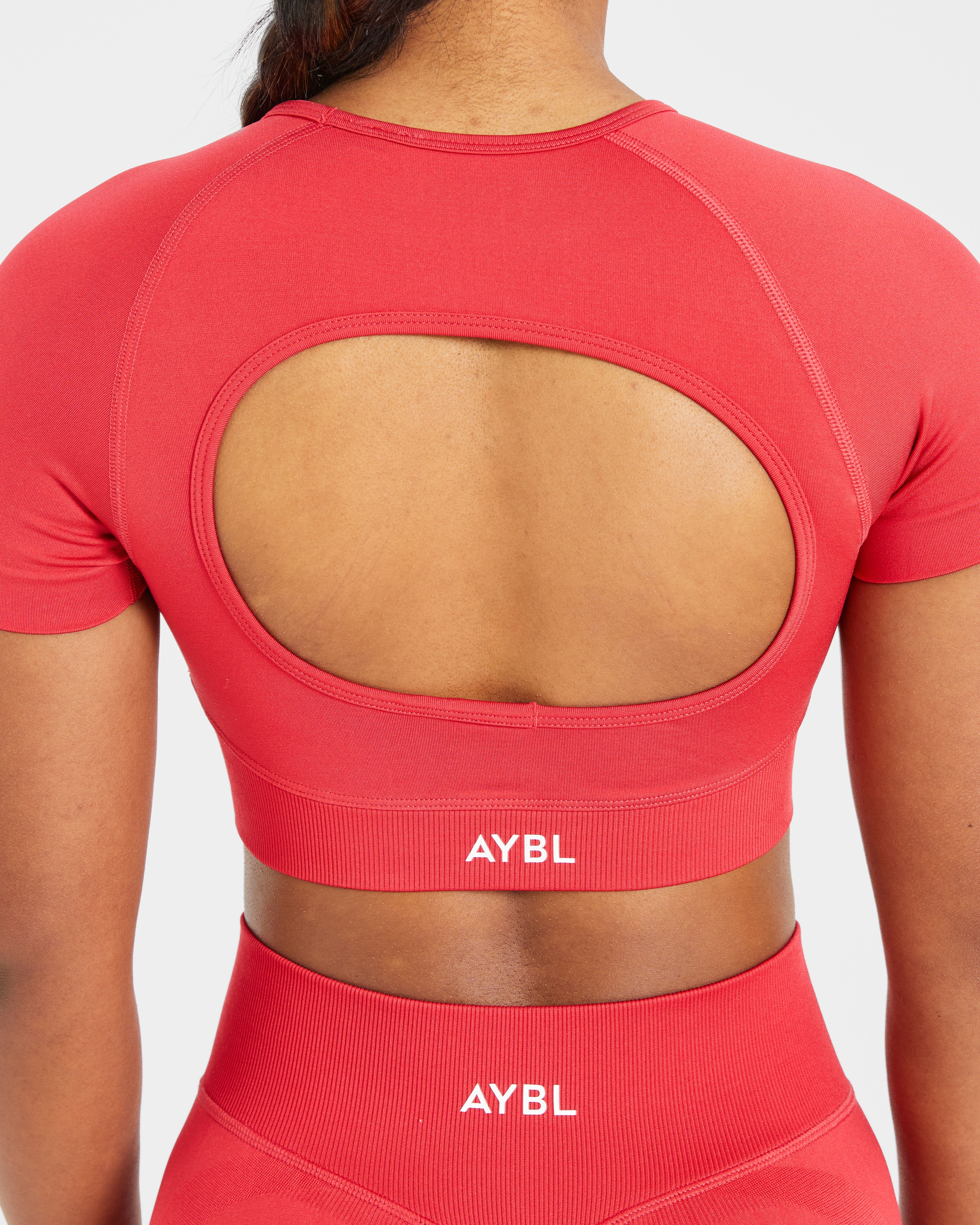 Adapt Seamless Crop Top - Salsa Red
