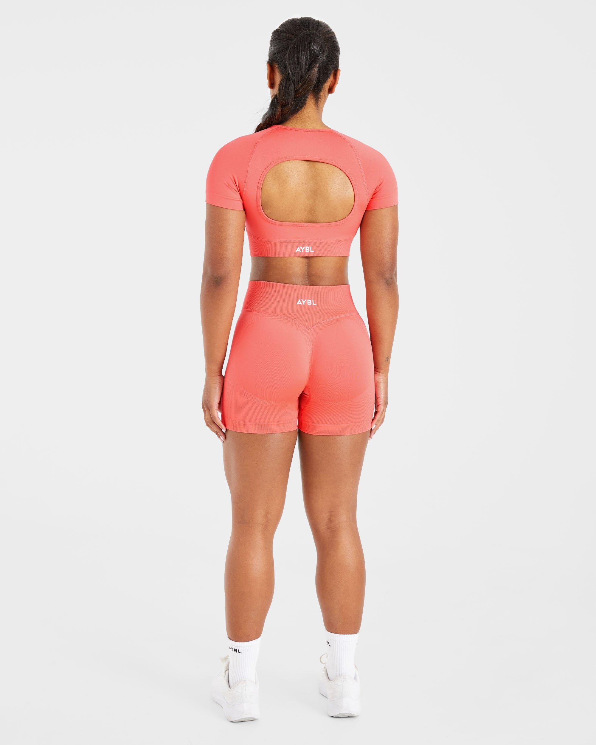Adapt Seamless Crop Top - Summer Peach