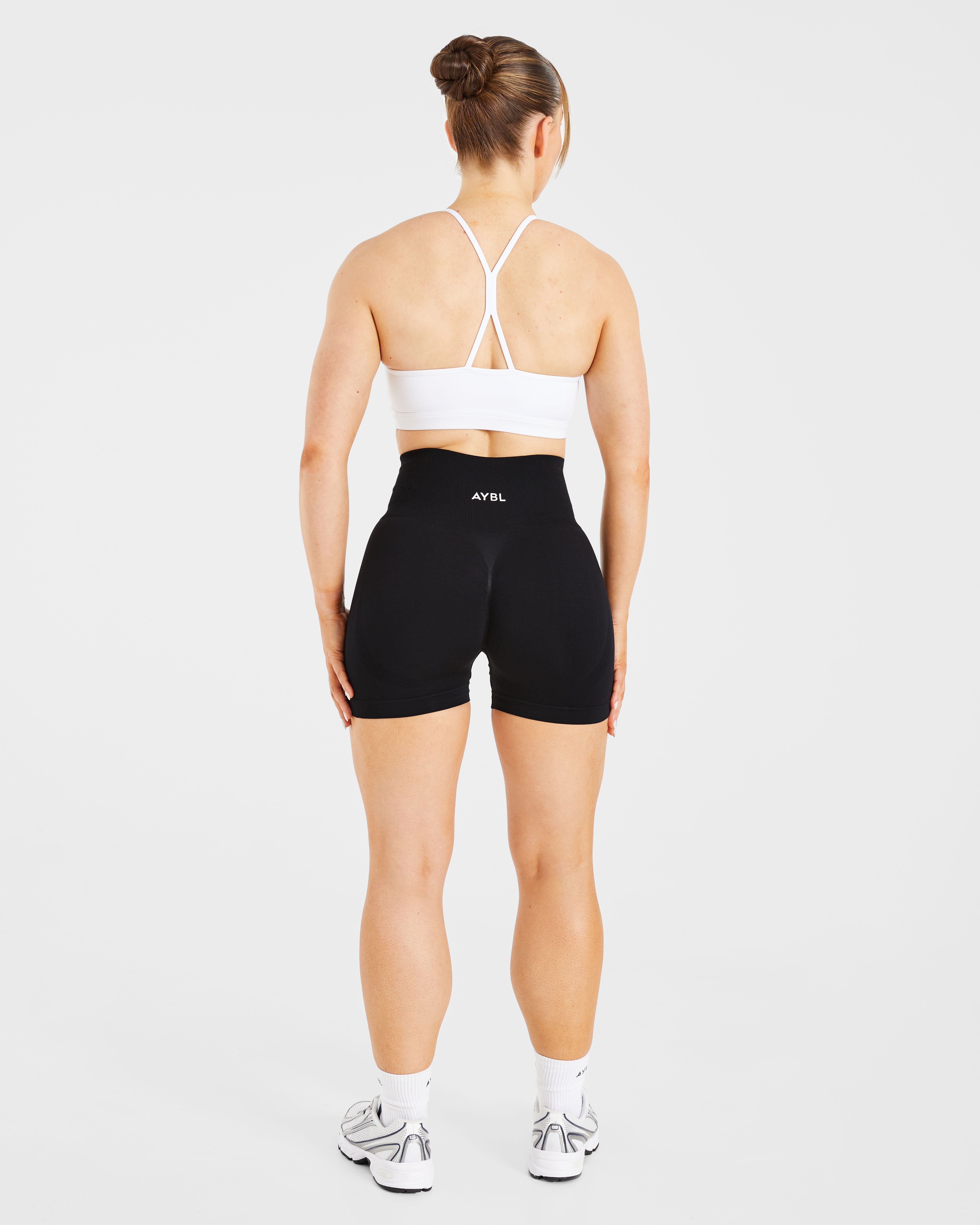Soutien-gorge de sport froncé Essential - Blanc
