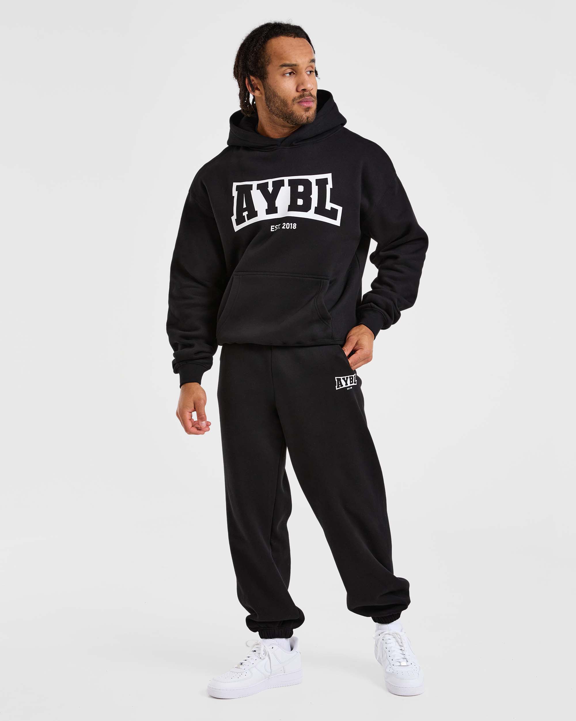 Academy Oversized Joggers Black