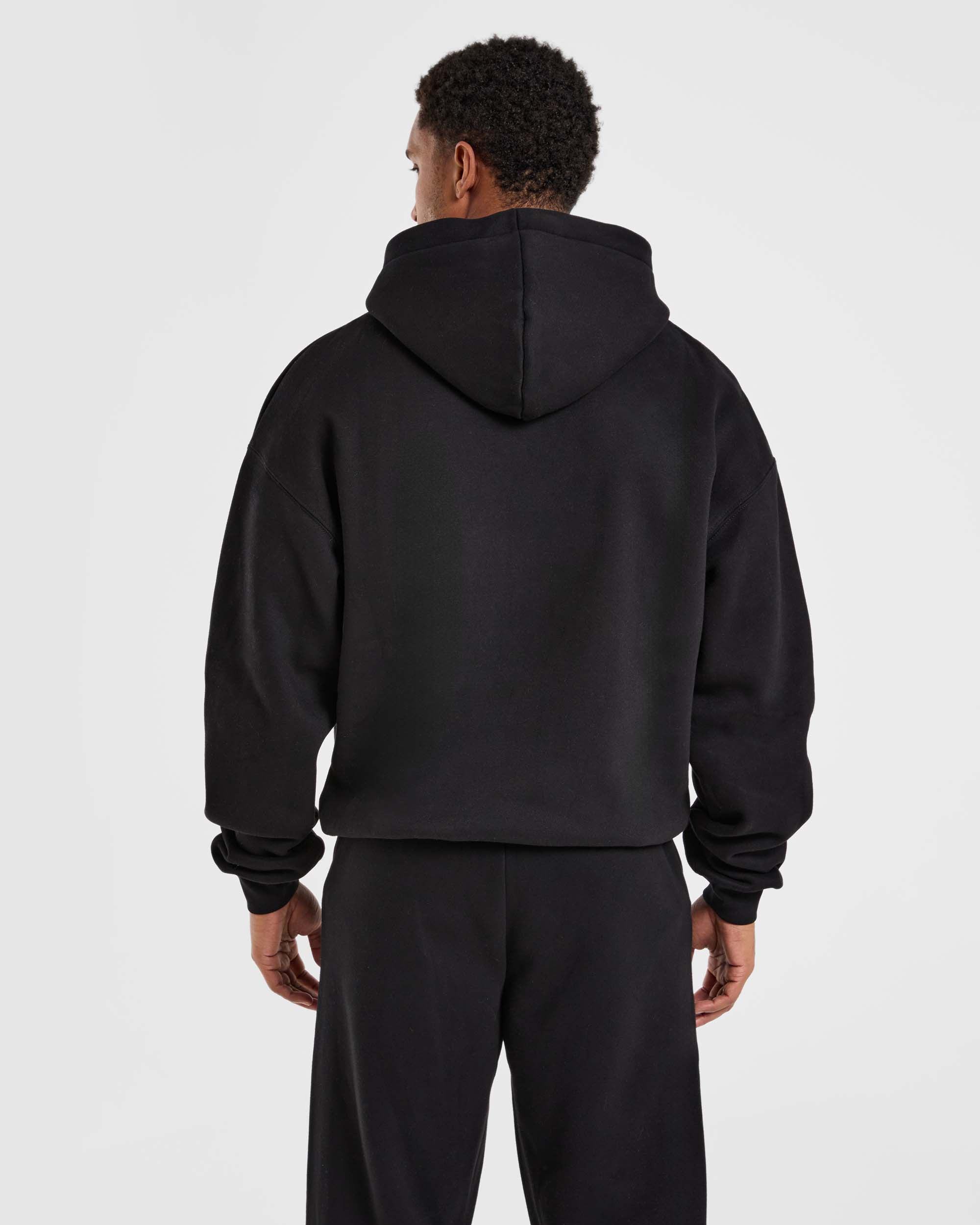 Athletics Oversized Hoodie - Black