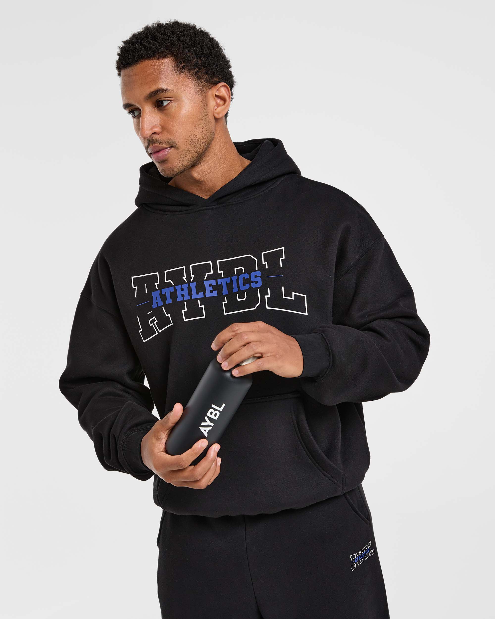 Athletics Oversized Hoodie - Black