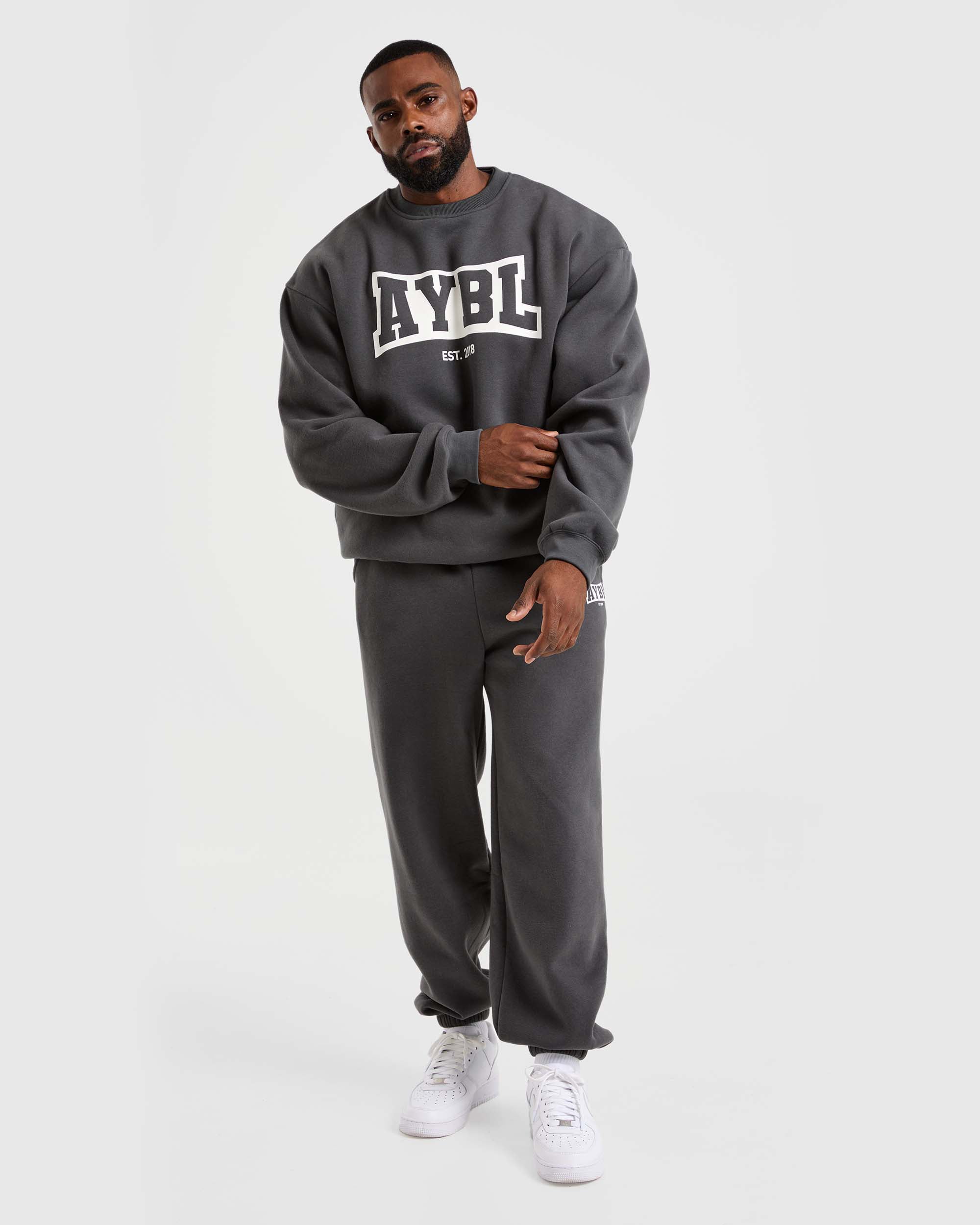 Academy Oversized Sweater - Charcoal