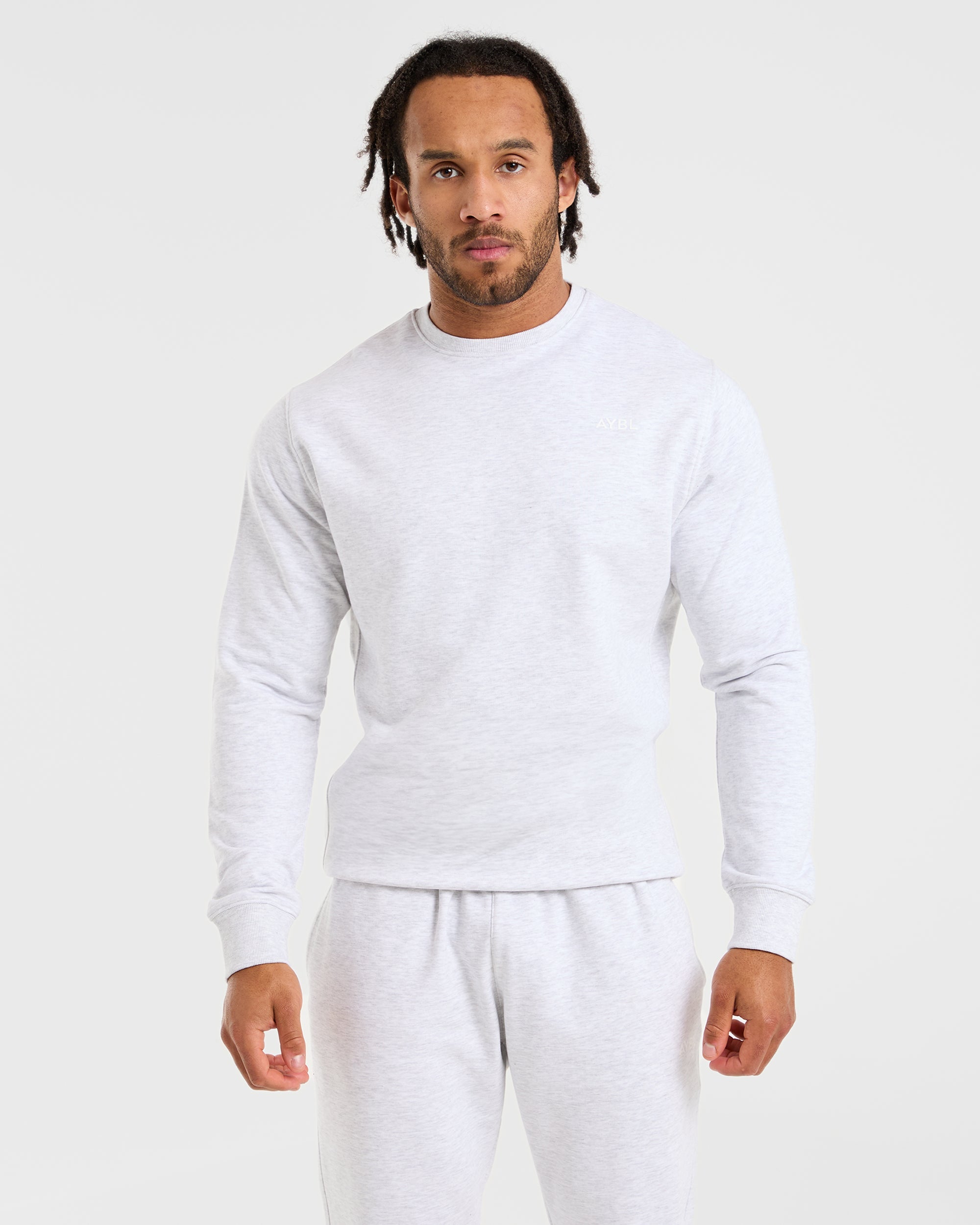 Essential Lightweight Sweater - Grey Marl