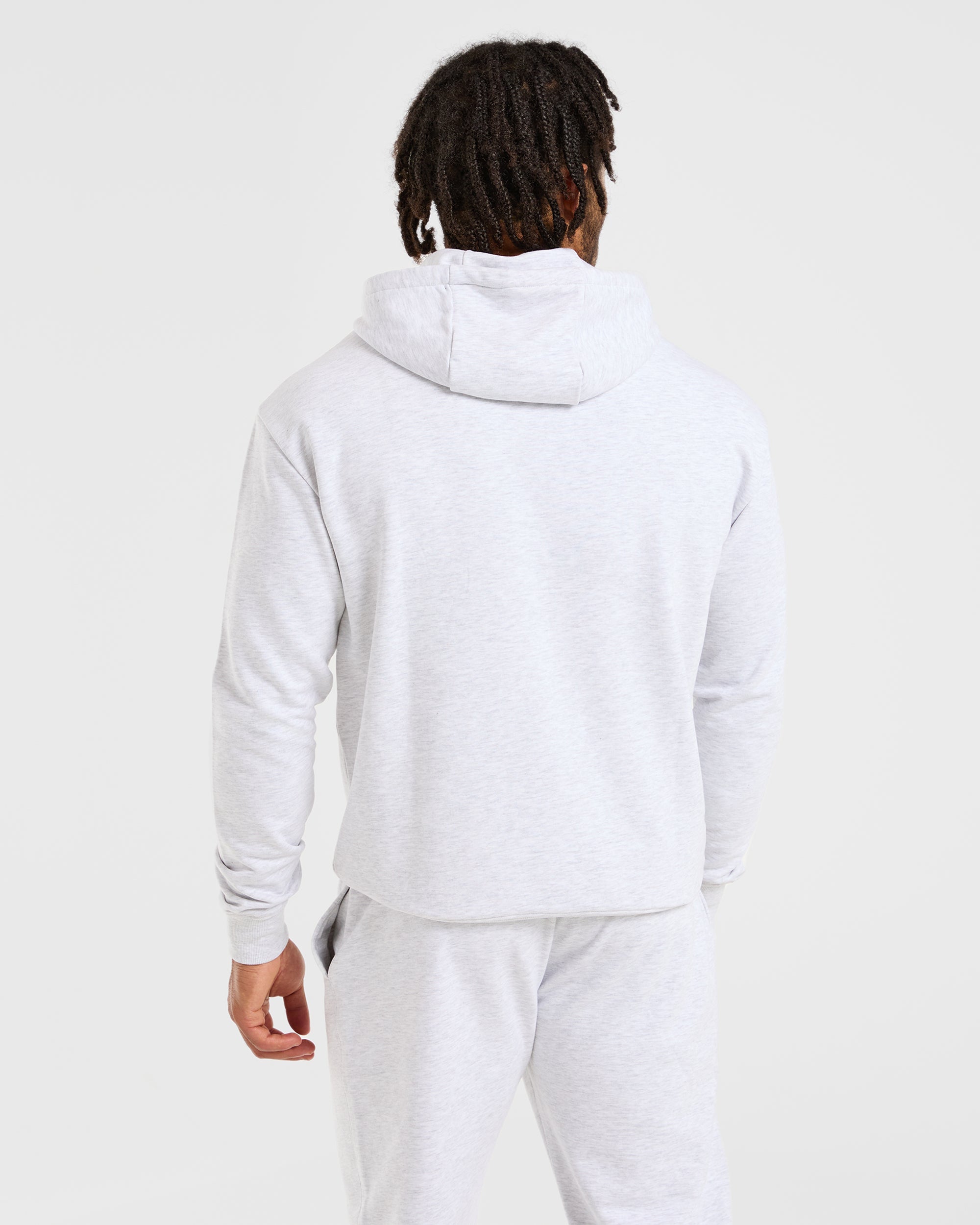 Essential Lightweight Hoodie - Grey Marl