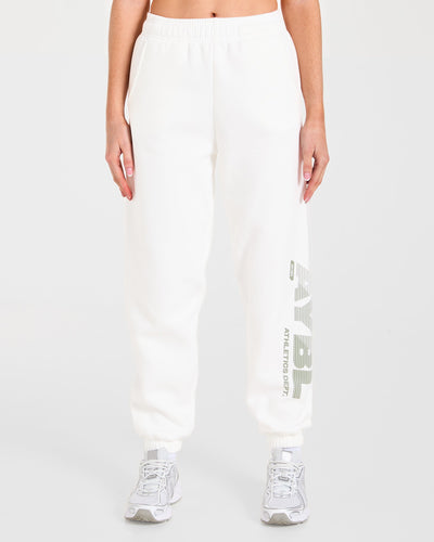 Athletics Dept Oversized Joggers - Off White