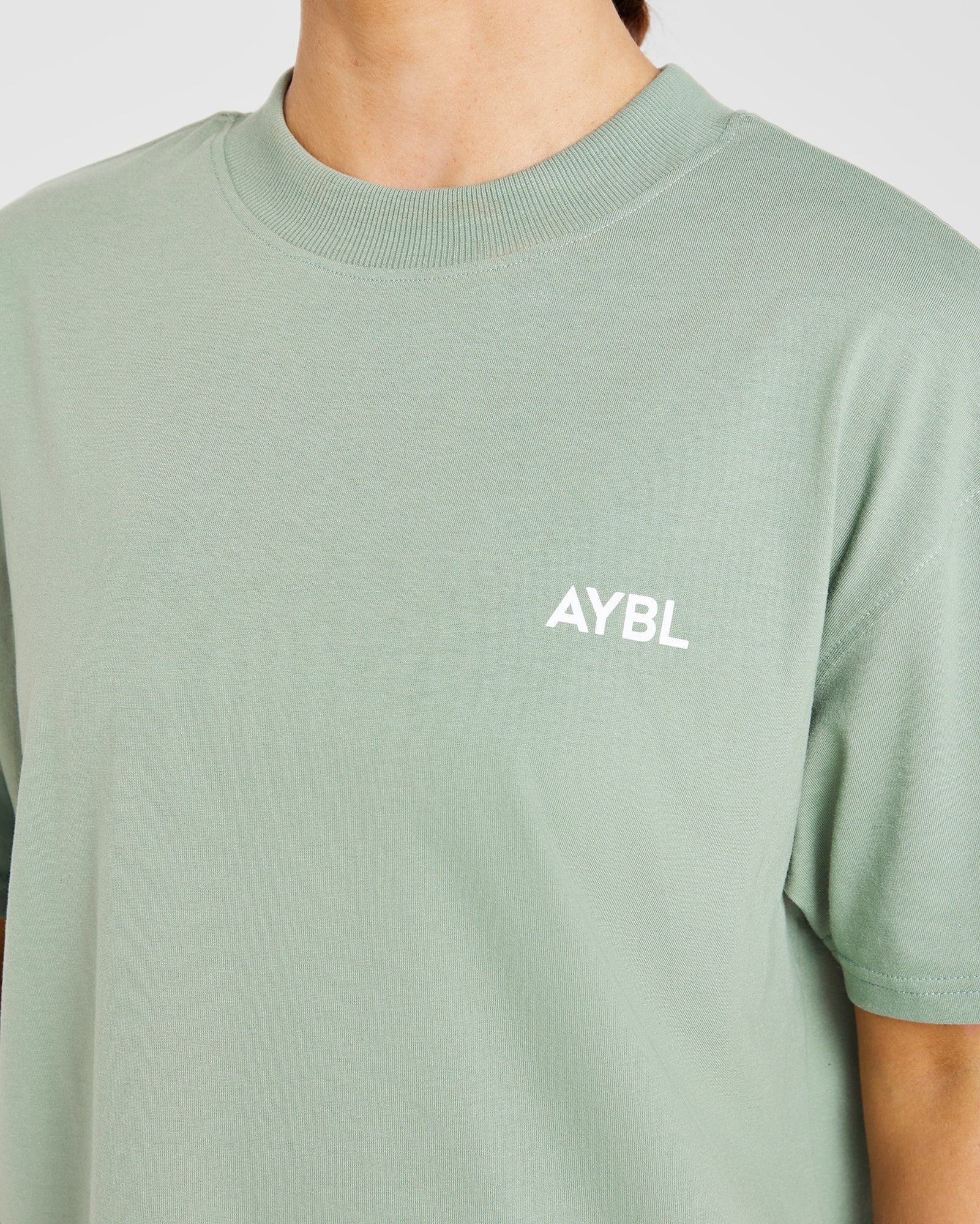 AYBL Club Übergroßes T-Shirt – Oliv