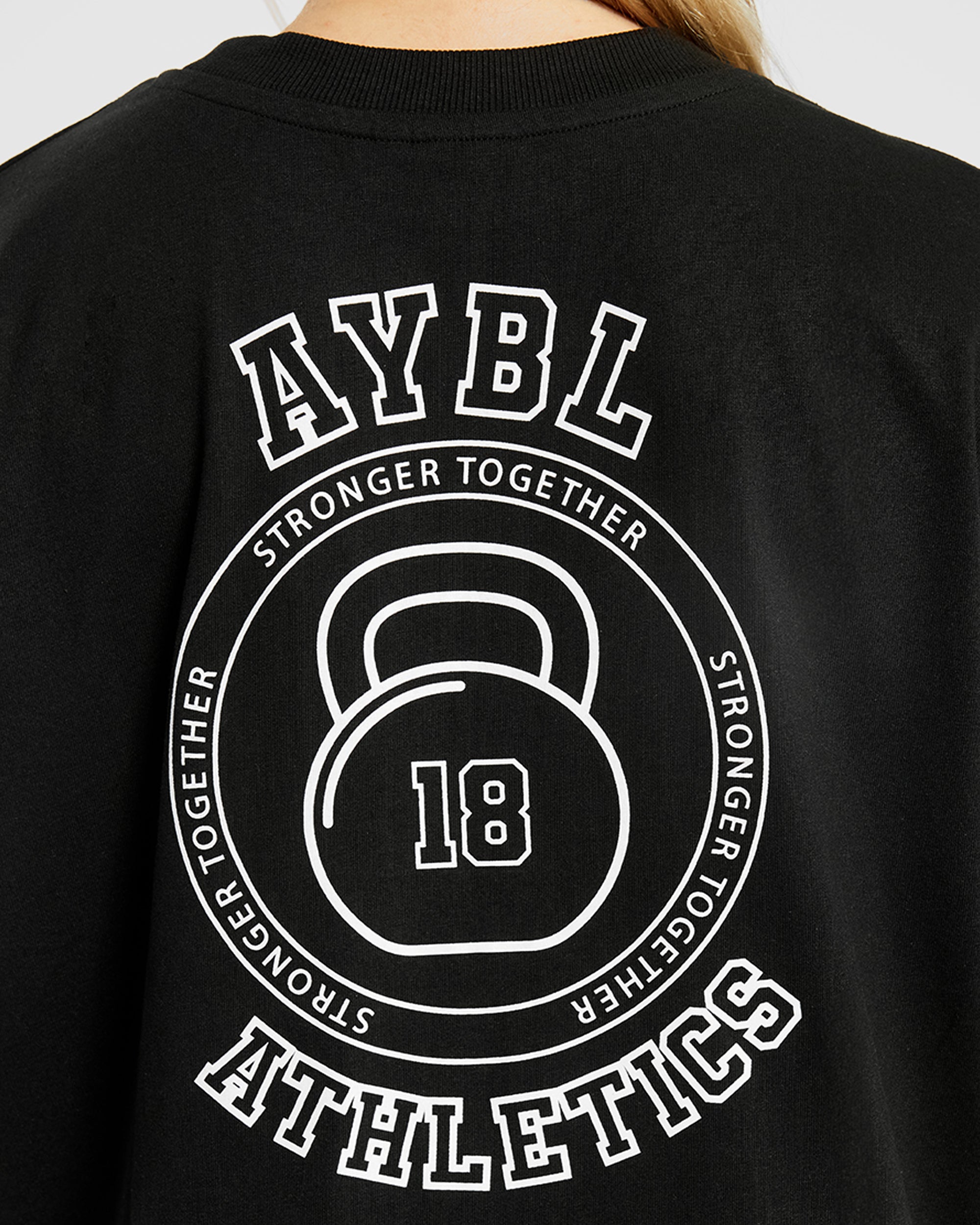 T shirt surdimensionné Athletics Kettlebell - Noir