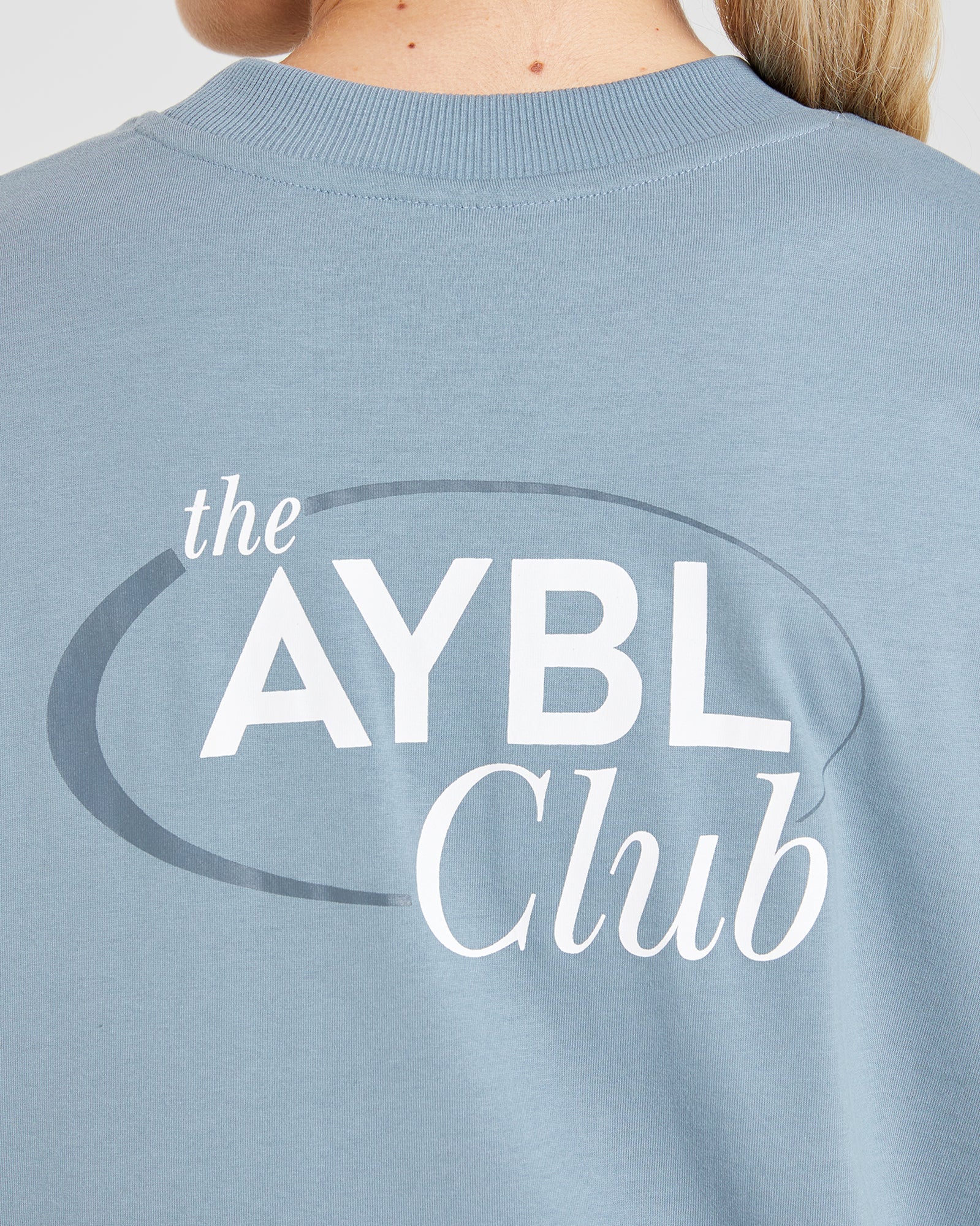 T shirt surdimensionné AYBL Club - Bleu vintage