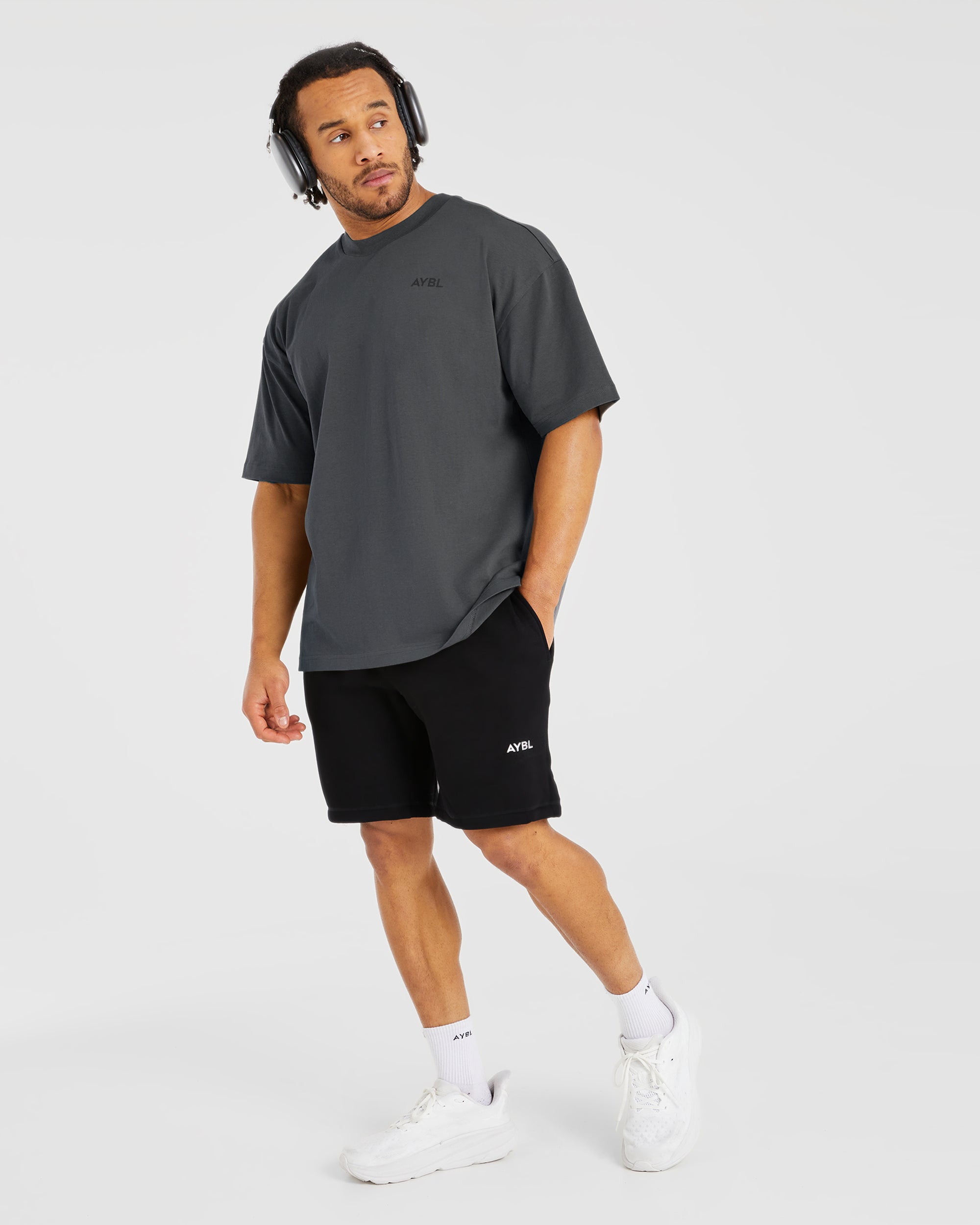 Essential Oversized T Shirt - Charcoal