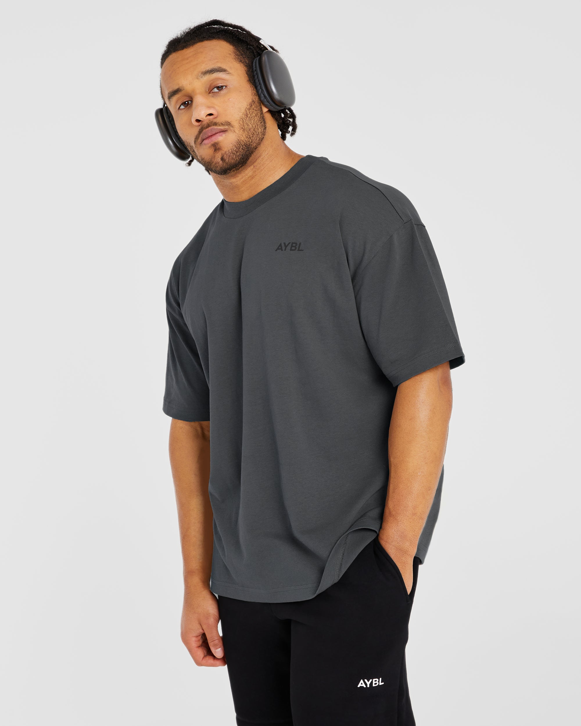 Essential Oversized T Shirt - Charcoal