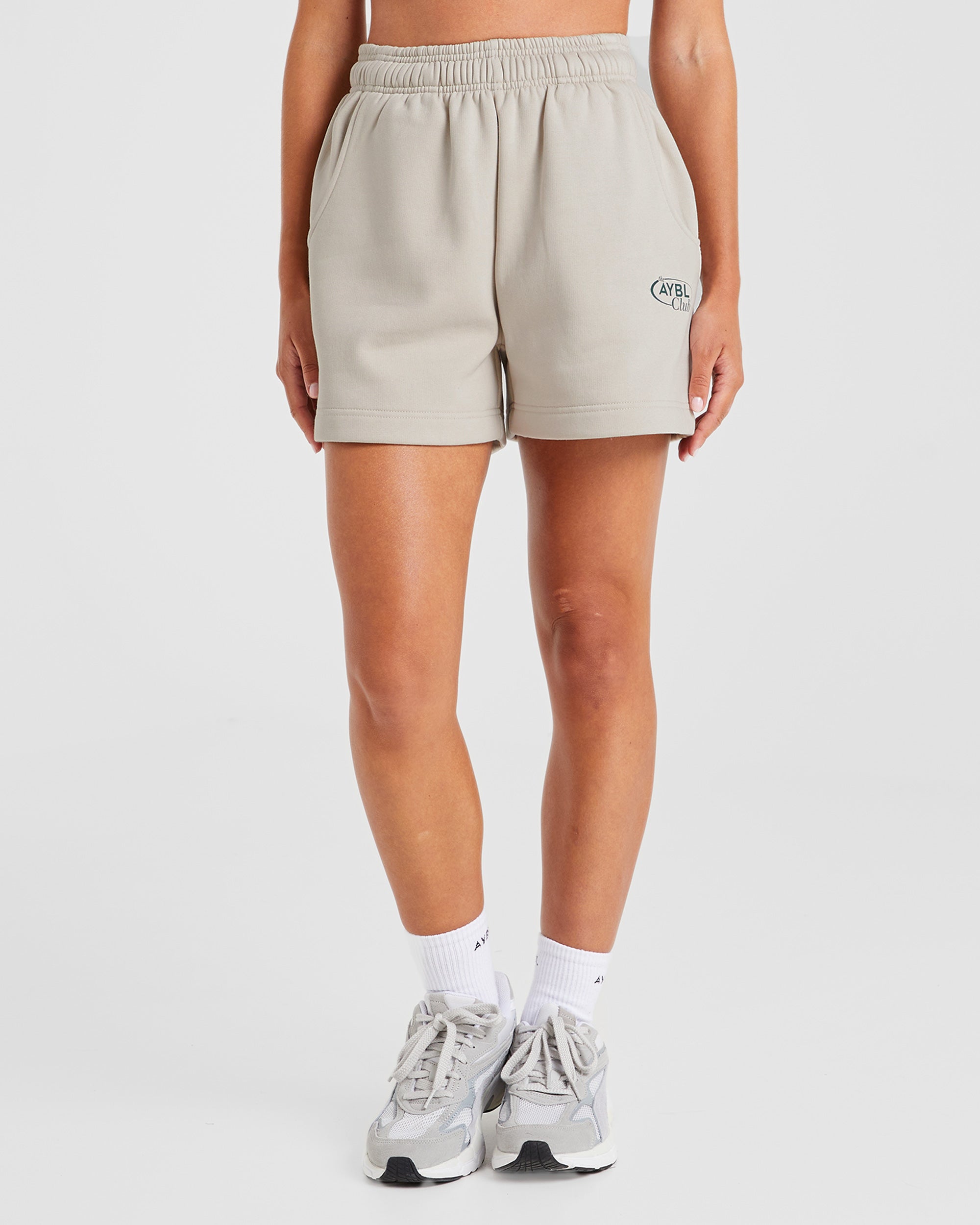 AYBL Club Shorts - Sand/Green