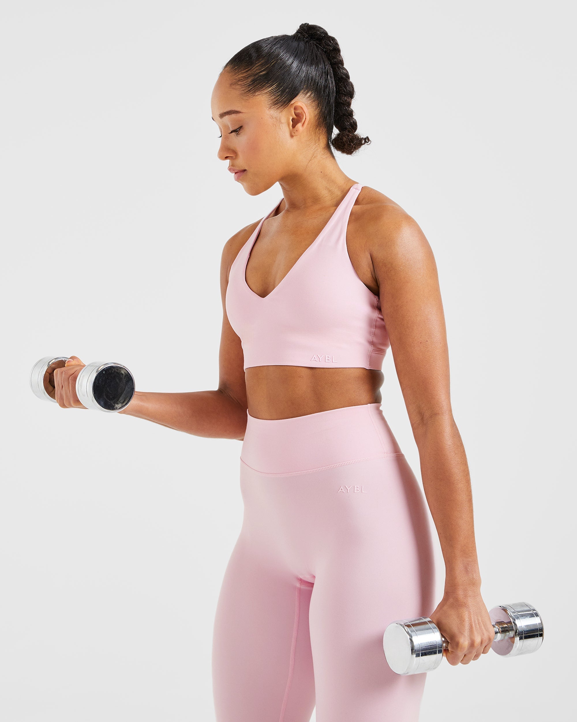 Staple Sports Bra - Pastel Pink