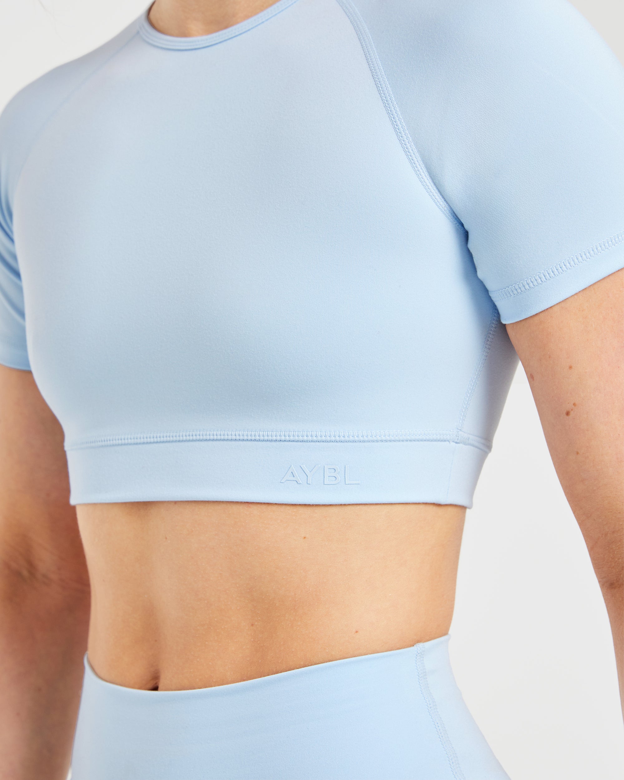 Staple Crop Top - Pastel Blue