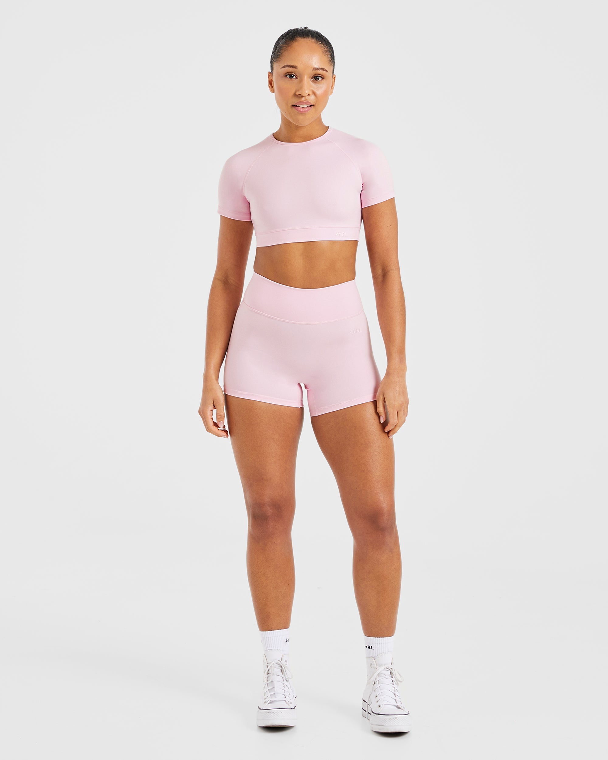 Staple Crop Top - Pastel Pink