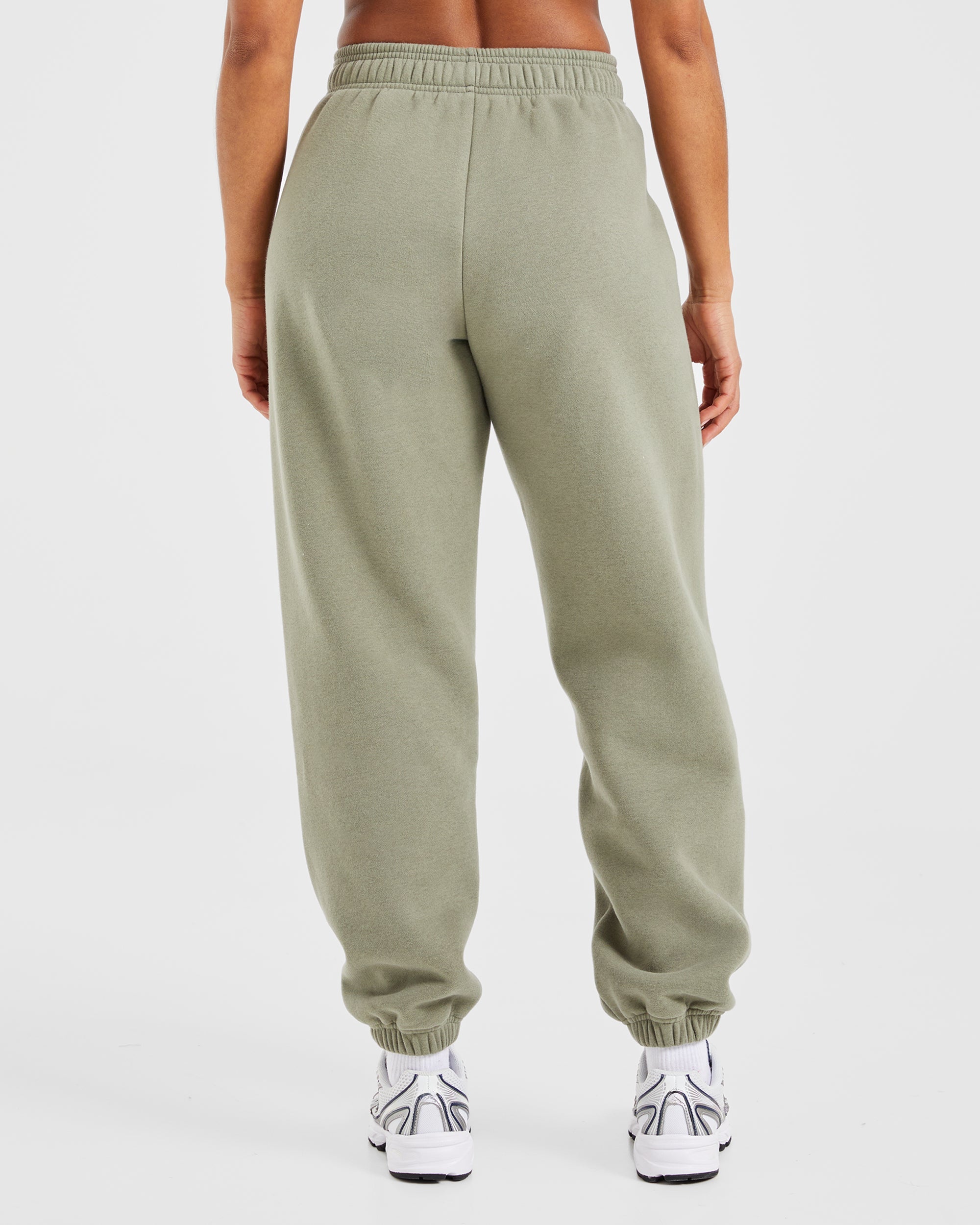 Athletics Track Oversized Joggers - Muted Olive