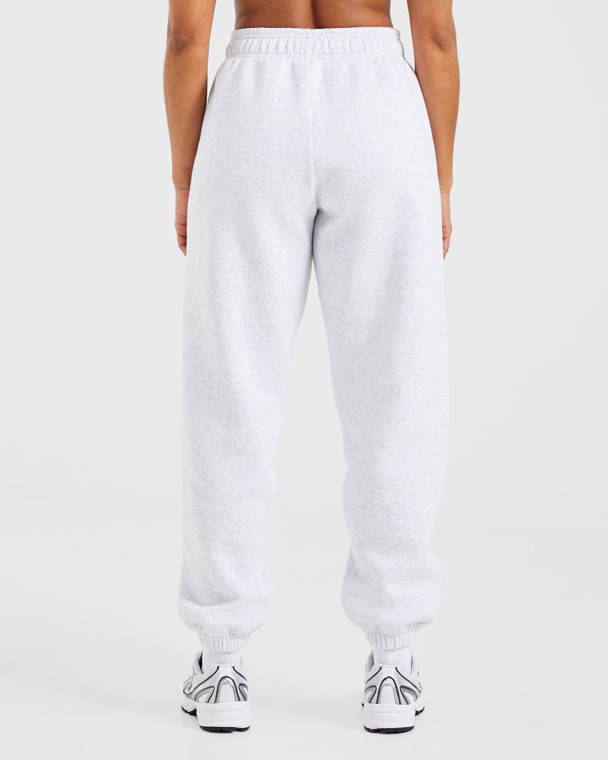 Athletics Track Oversized Joggers - Heather Grey/Navy