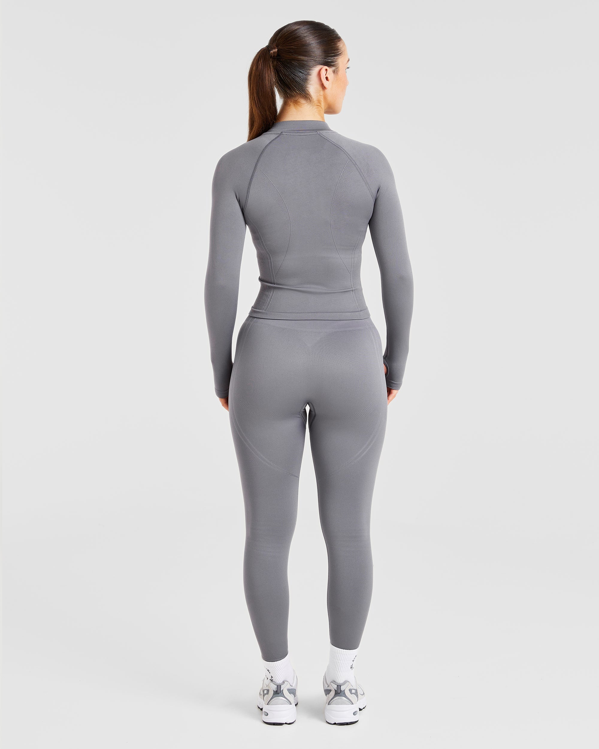 Balance V3 Seamless Zip Jacket - Charcoal Grey