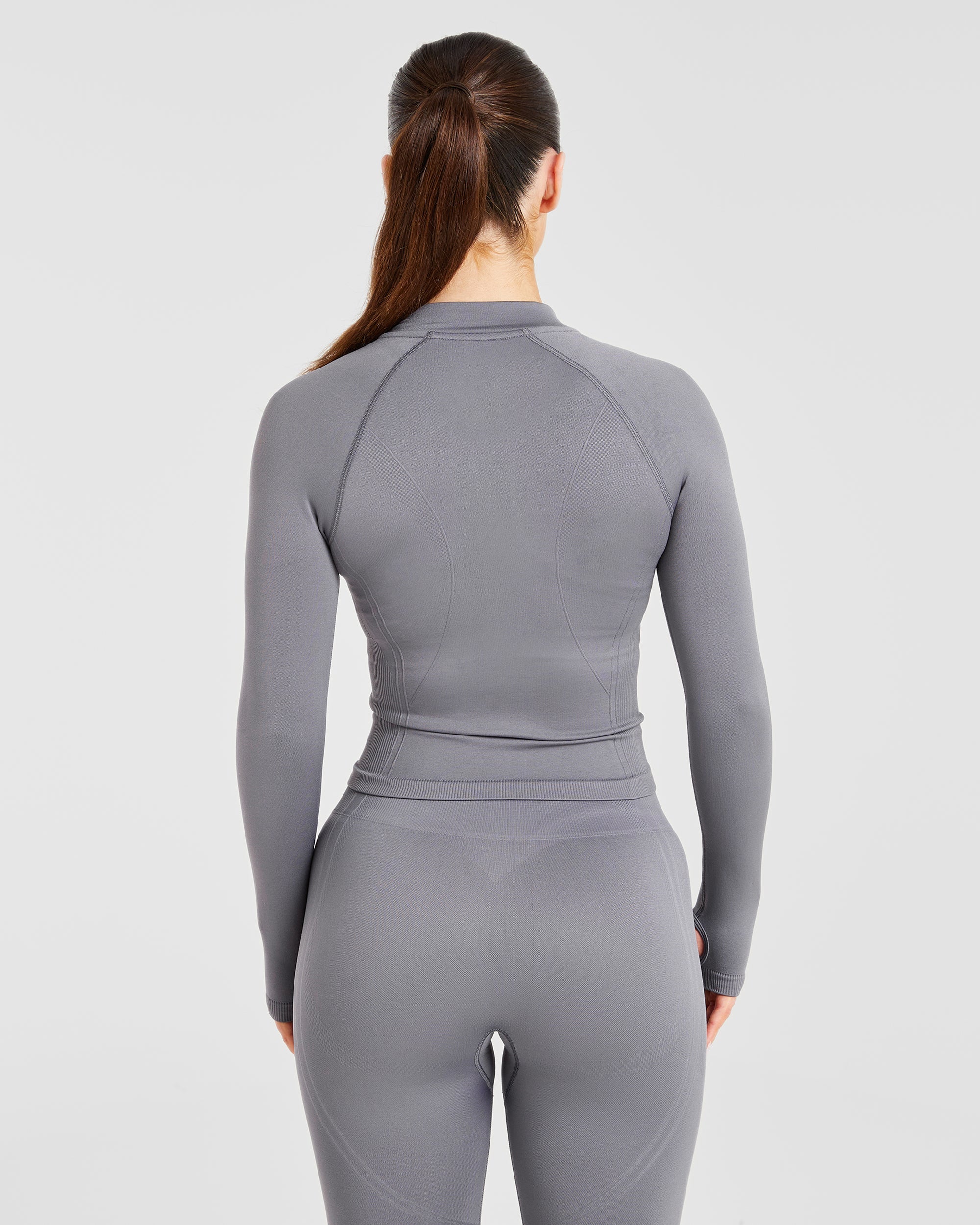 Balance V3 Seamless Zip Jacket - Charcoal Grey