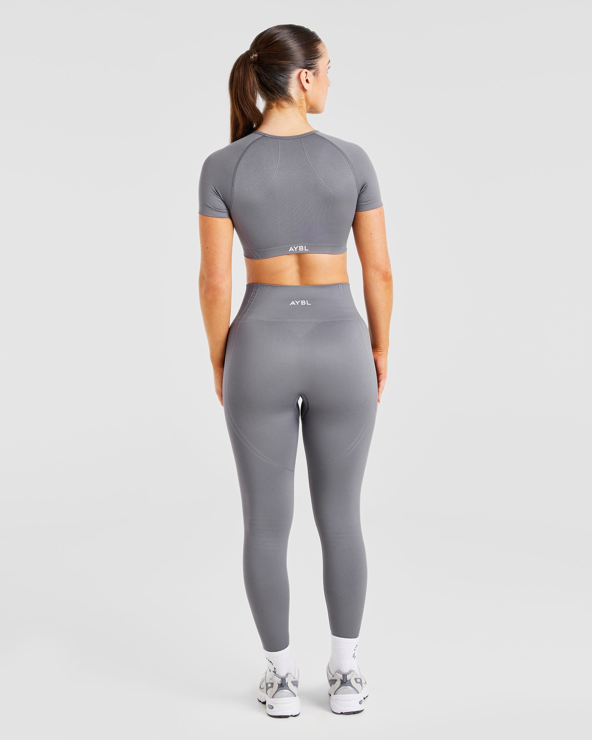 Balance V3 Seamless Crop Top - Charcoal Grey