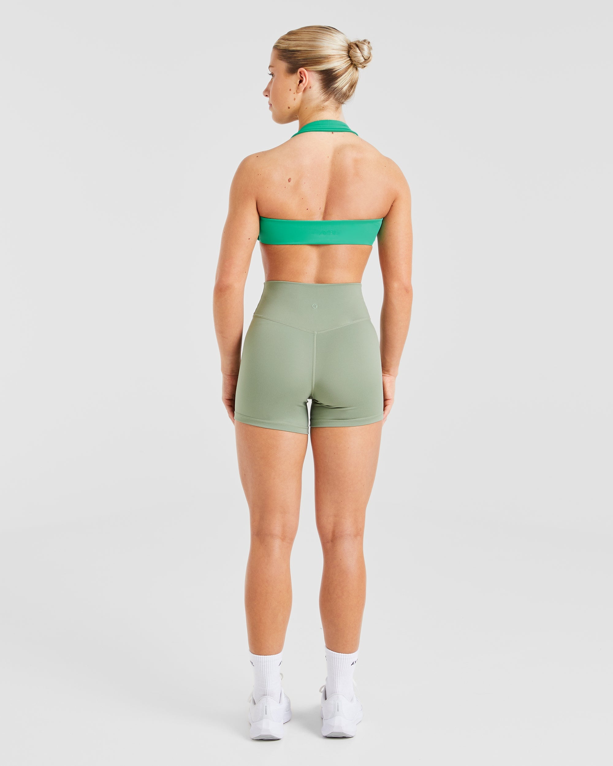 Essential Halterneck Sports Bra - Emerald Green