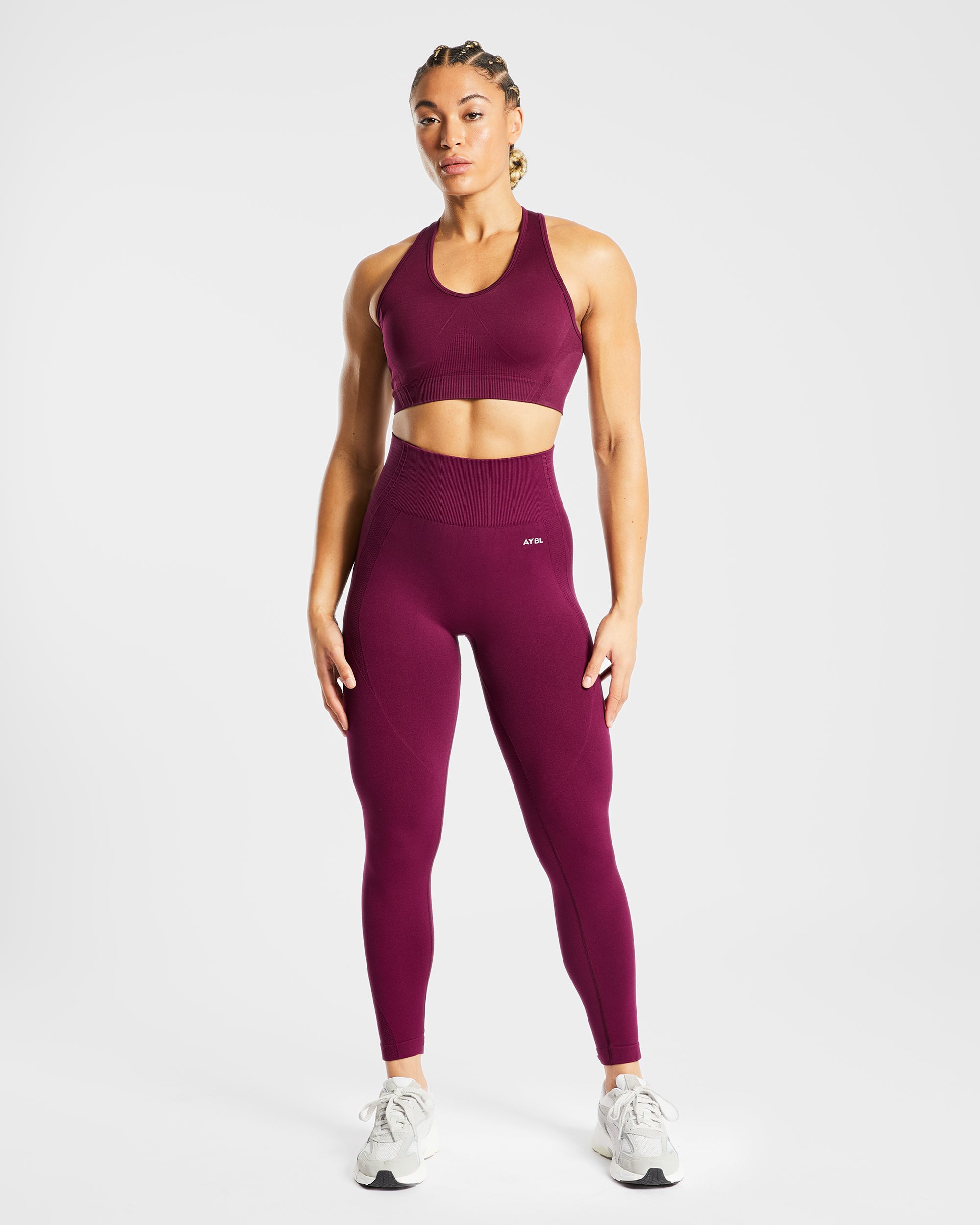 Legging sans couture Balance V2 - Vin violet