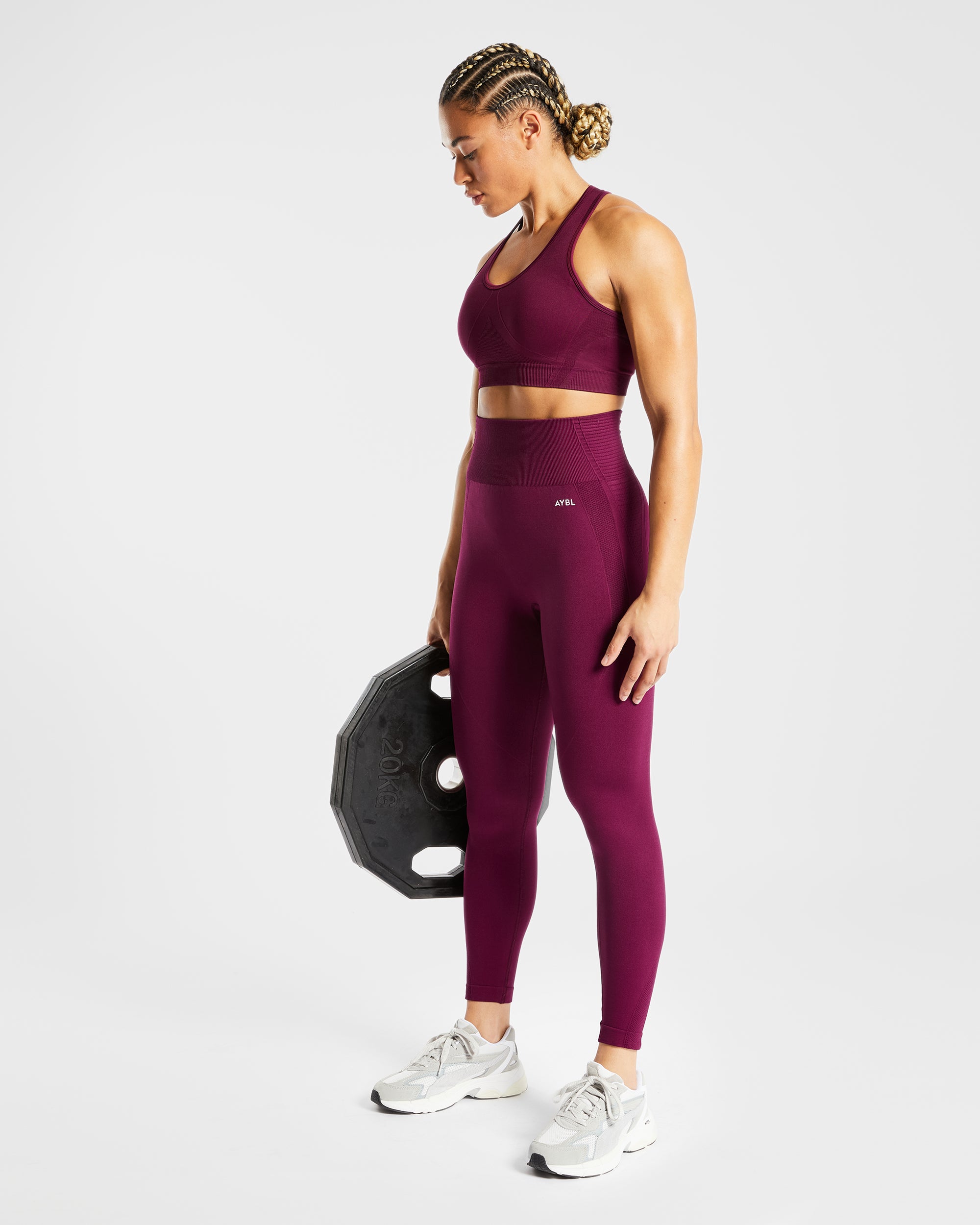 Balance V2 Nahtlose Leggings - Lila Wein